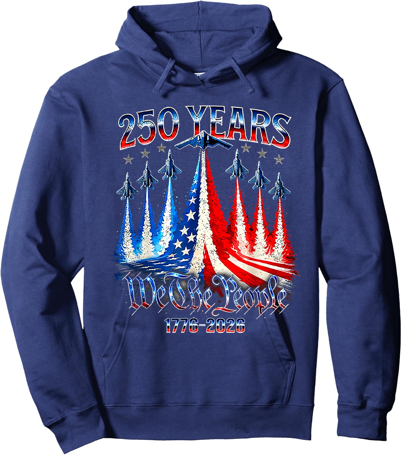 250th Anniversary 250 Year America Freedom Air Jets Hoodie - Hoodie | Navy