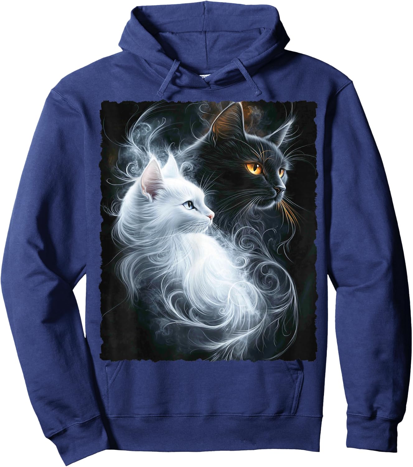 Süße magische Katze Kätzchen Kitten Fantasy Kunst Hoodie - Hoodie | Navy
