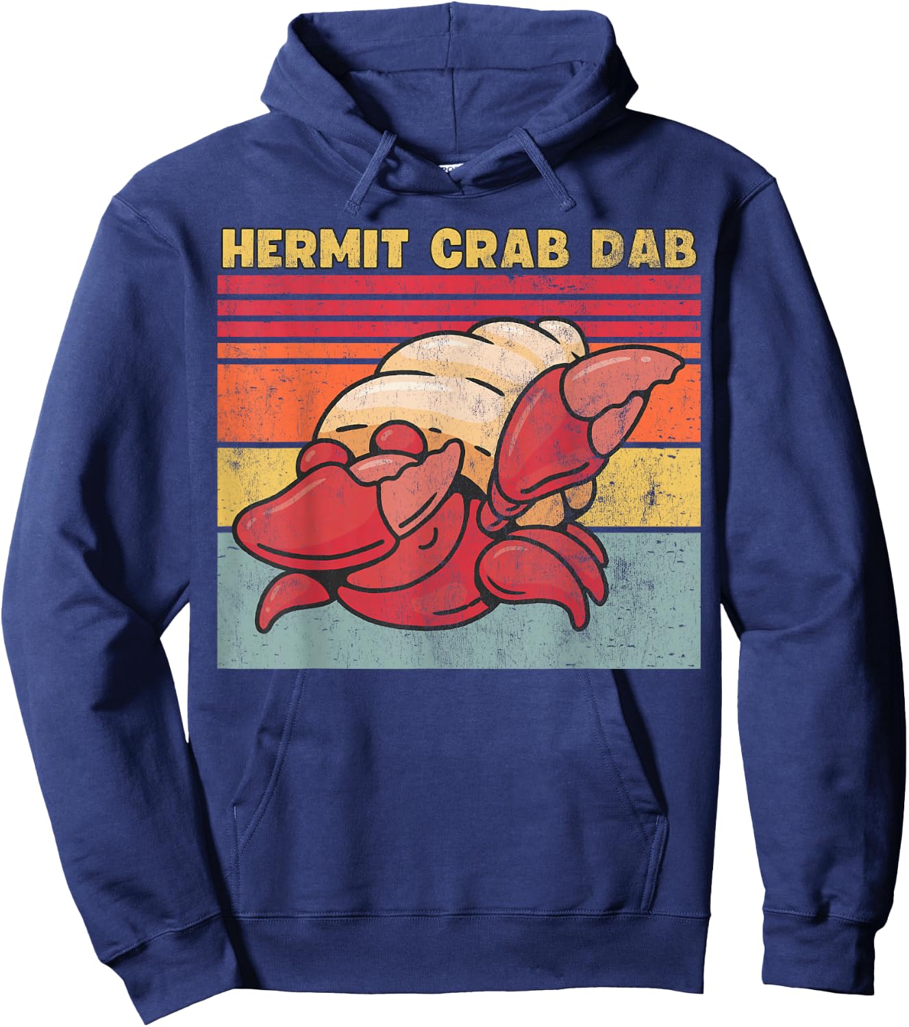 Hermit Crab Dab, Funny Hermit Crab Hoodie - Hoodie | Navy