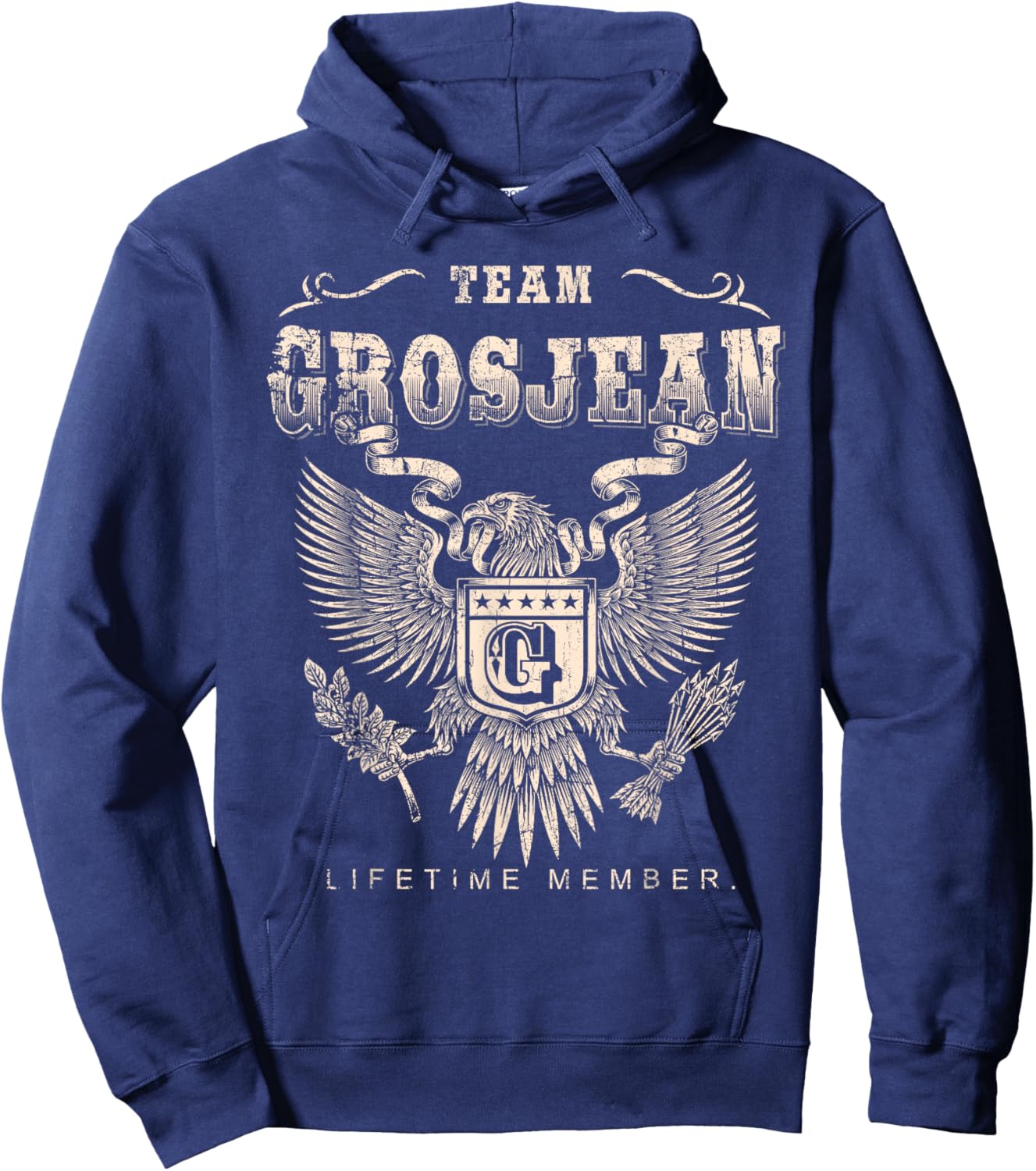 Team Grosjean Lifetime Member - Grosjean Name Hoodie - Hoodie | Navy
