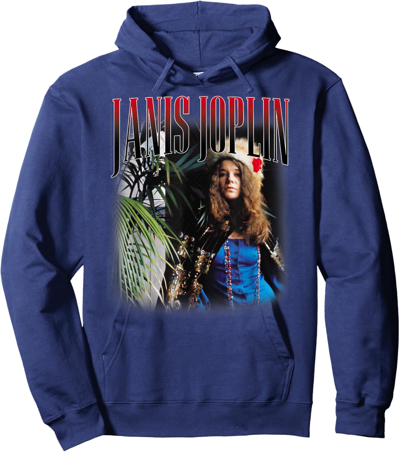 Janis Joplin Baron Homage 60s Rock , black Hoodie - Hoodie | Navy