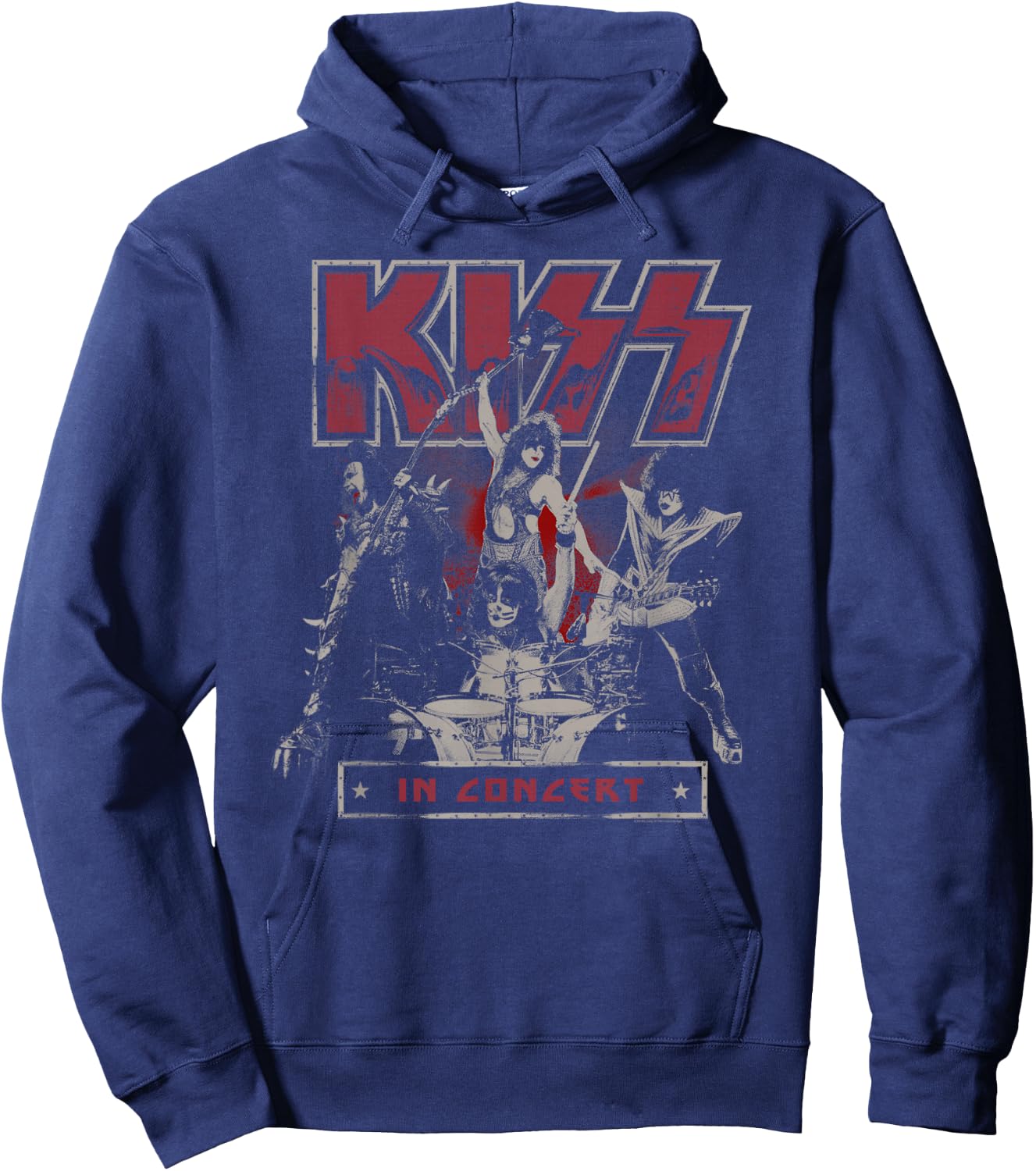 KISS - Live In Concert Hoodie - Hoodie | Navy
