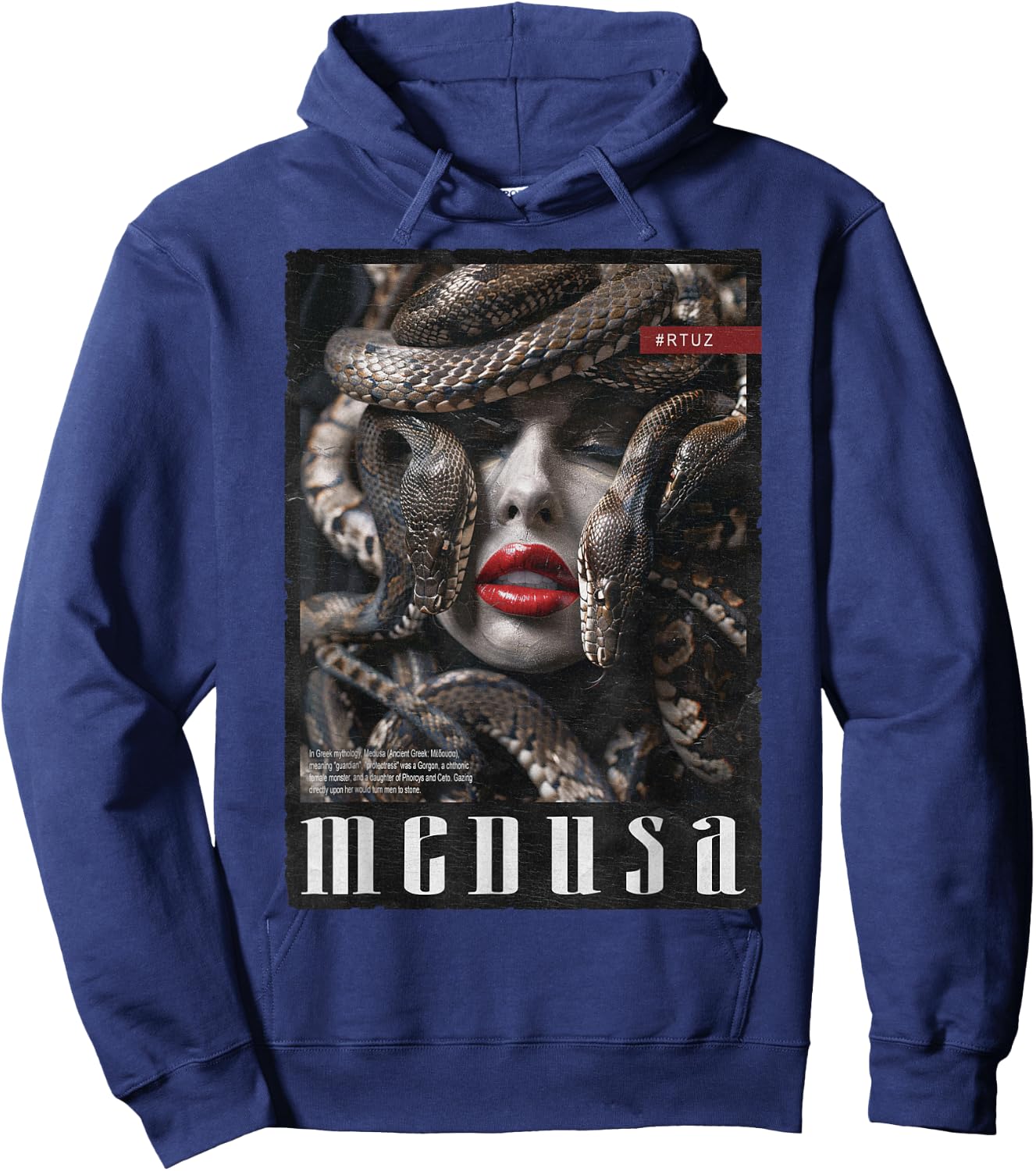 Medusa Göttin Schlange griechische Mythologie , , Schwarz, S Hoodie - Hoodie | Navy