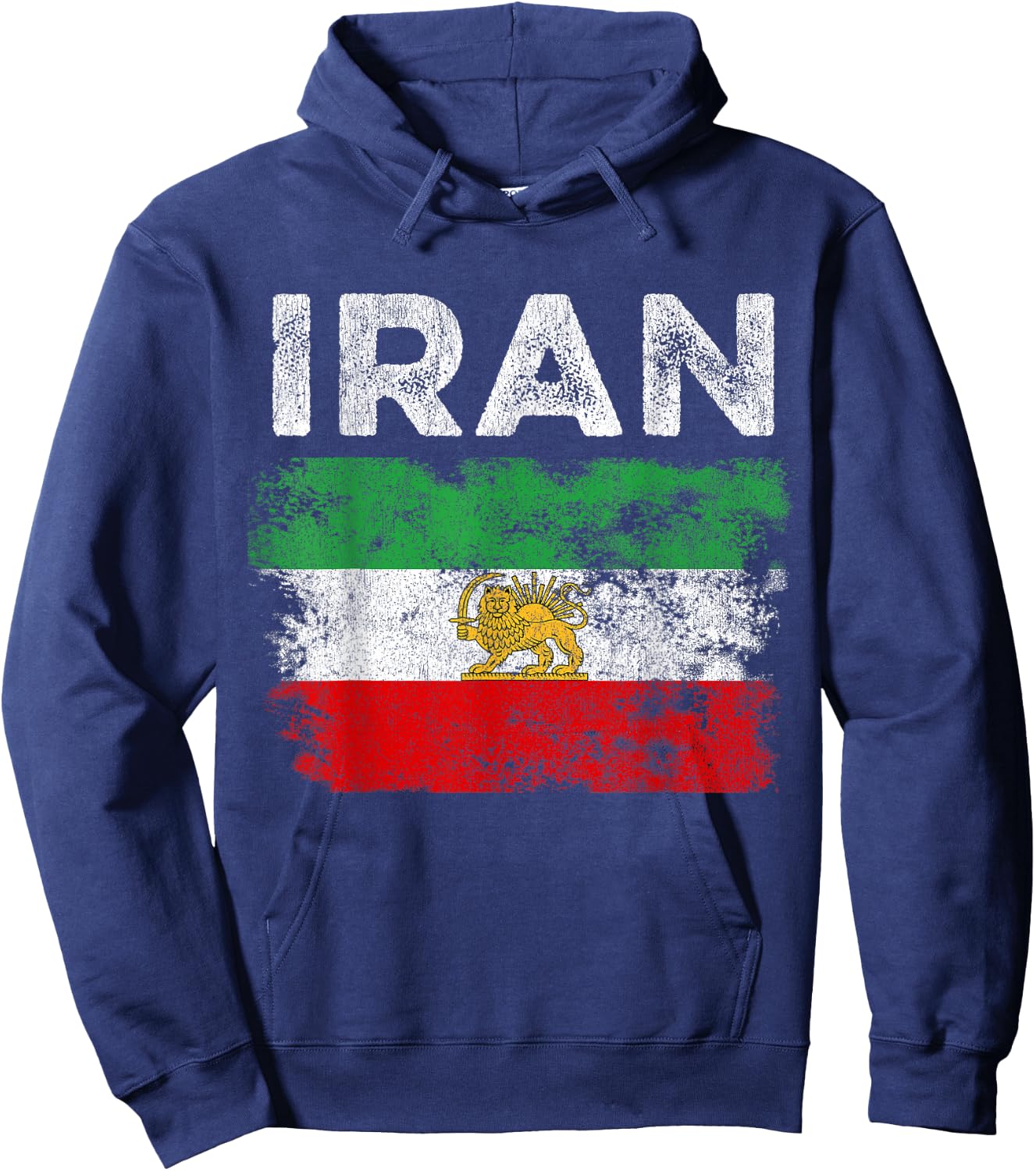 Iran Flag Hoodie - Hoodie | Navy