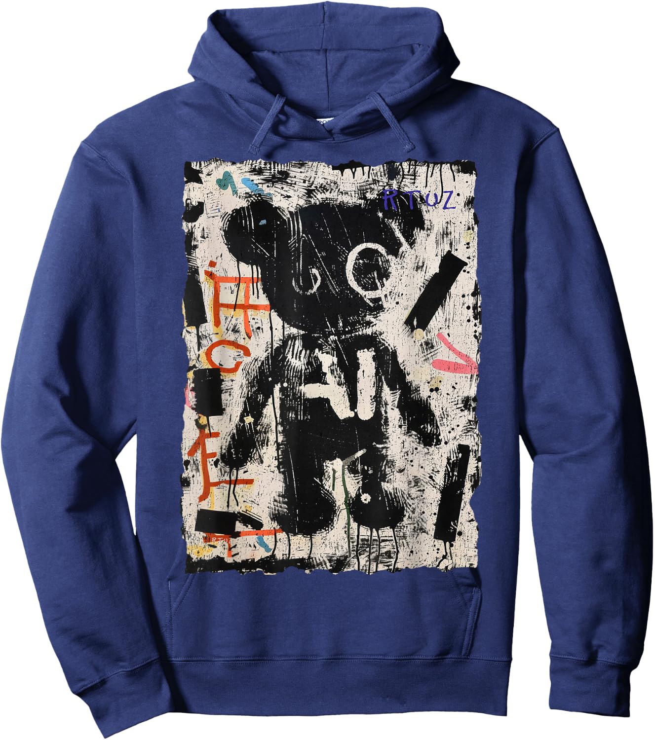 Teddy Bear Graffiti Vintage Teddy Streetwear Teddy , Black, S Hoodie - Hoodie | Navy