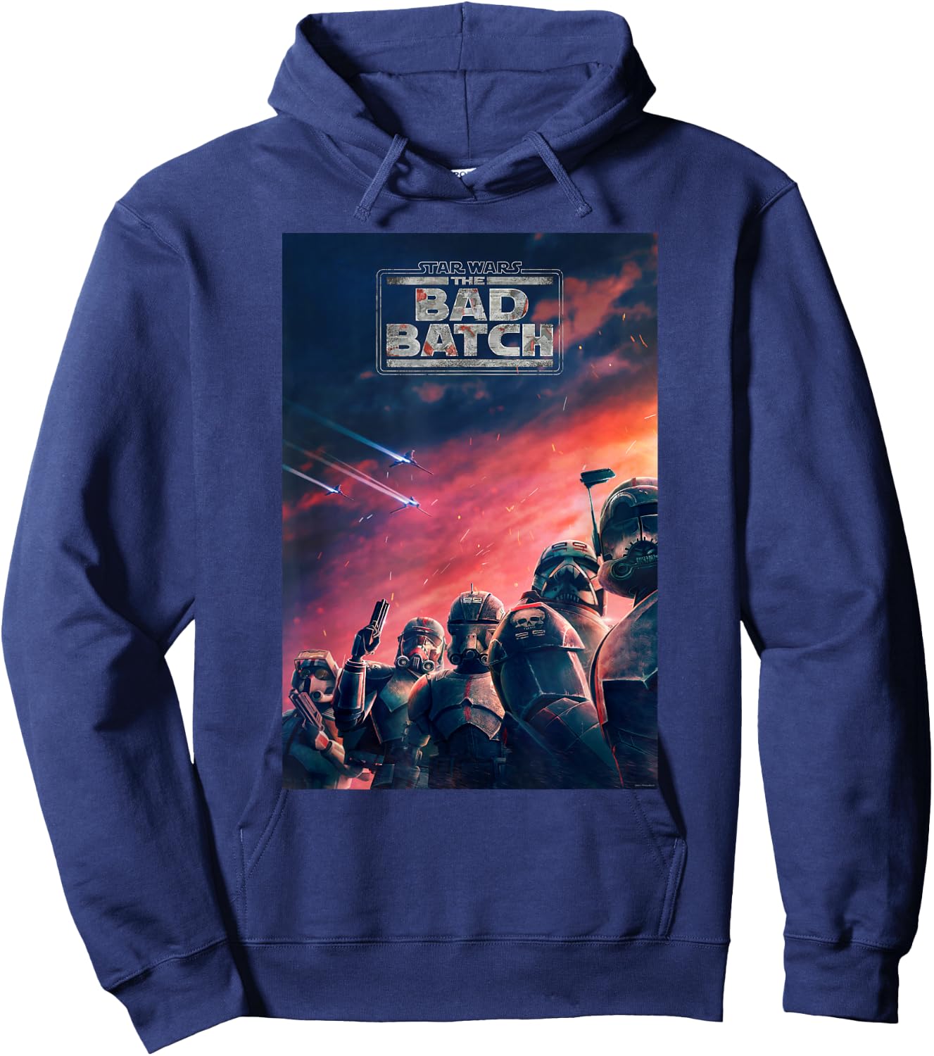 Star Wars The Bad Batch Series Elite Clones Poster Hoodie - Hoodie | Navy