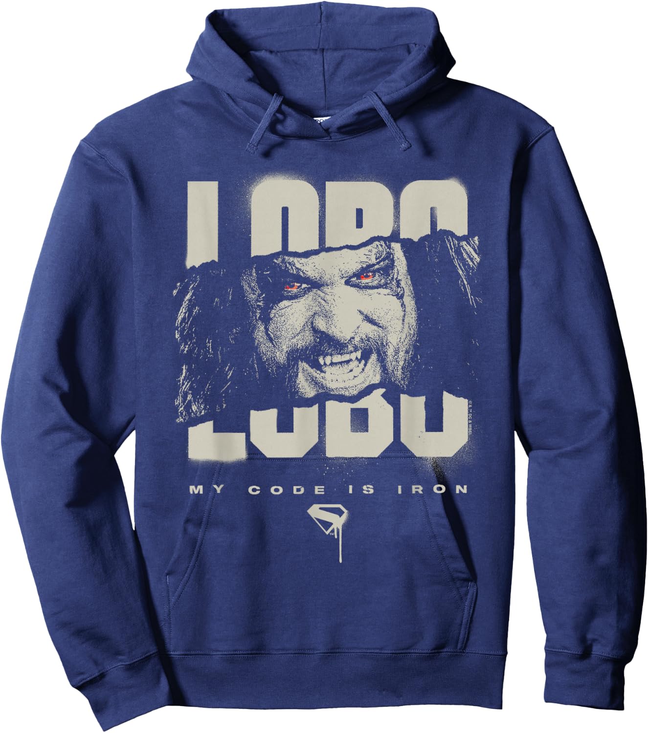 Supergirl 2026 Lobo Code is Iron Hoodie - Hoodie | Navy