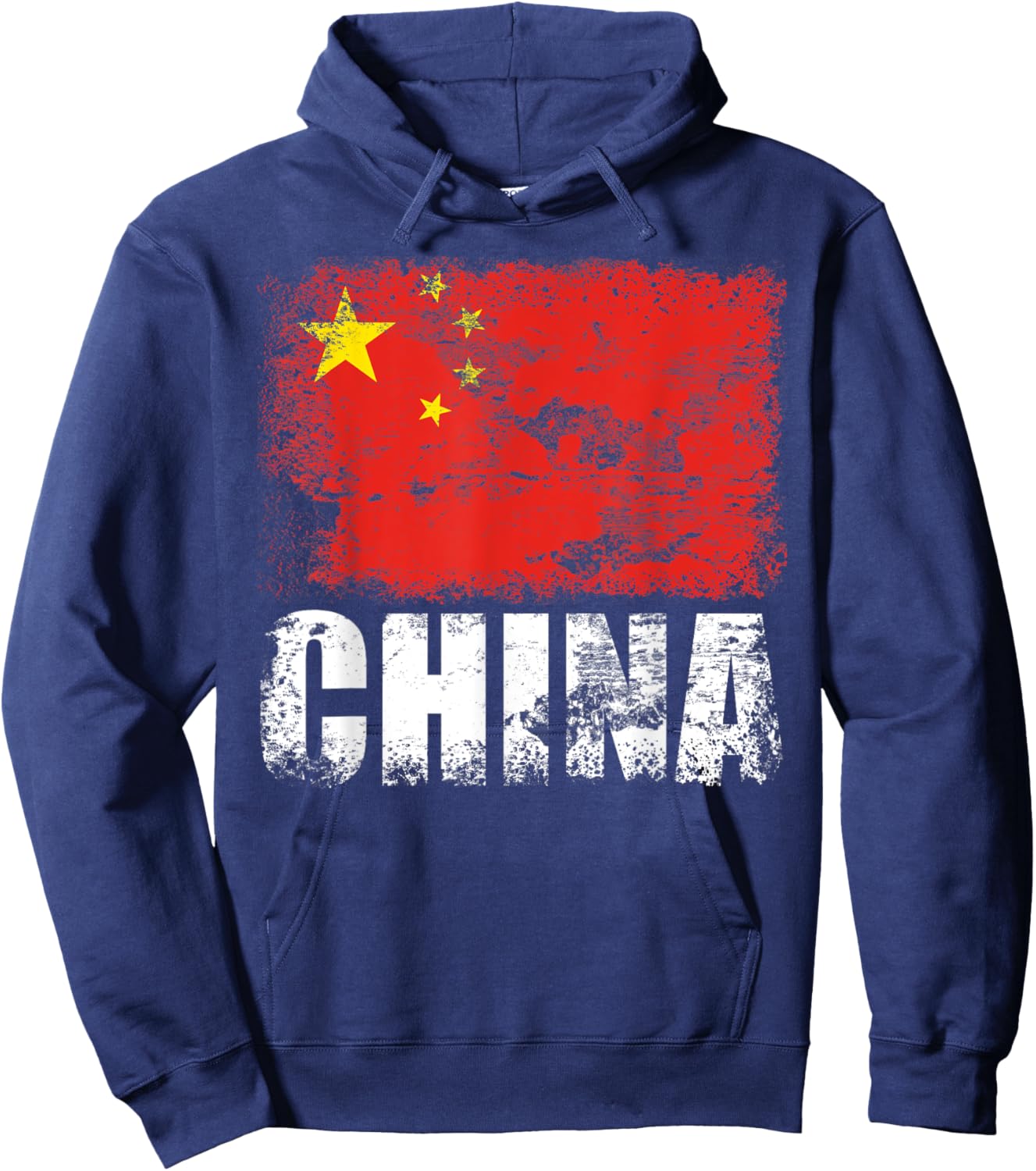 China Flag | Chinese Flag Red Hoodie - Hoodie | Navy