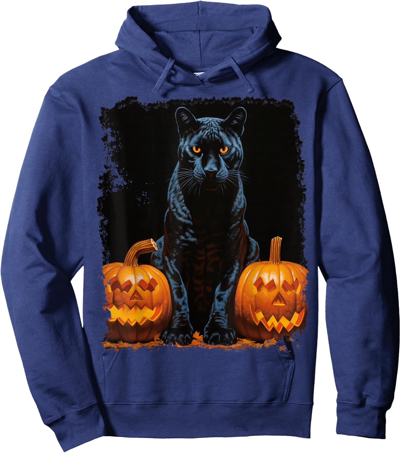 Halloween Panther Black Hoodie - Hoodie | Navy