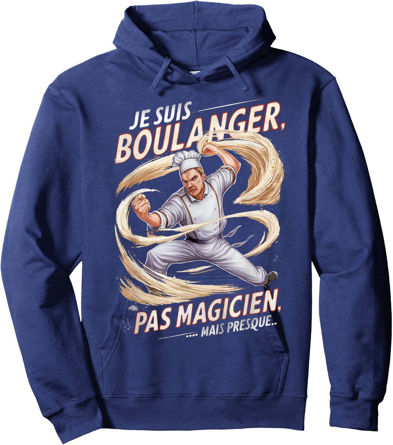 Baker No Magician Gift Baker Humor Bakery , Black, S Hoodie - Hoodie | Navy
