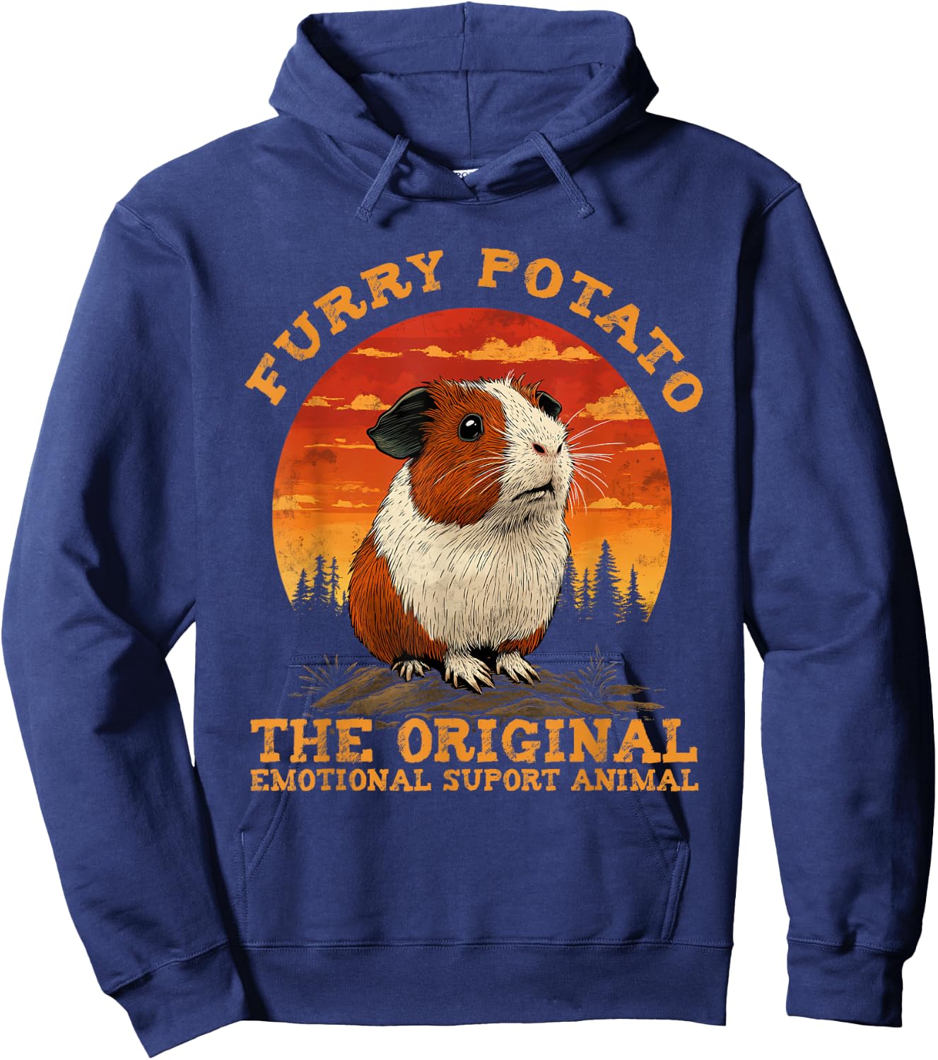 T-Shirt Hoodie - Hoodie | Navy