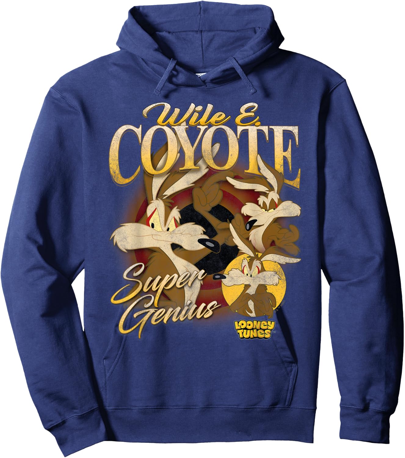 Looney Tunes Bootleg Wile E Coyote Hoodie - Hoodie | Navy