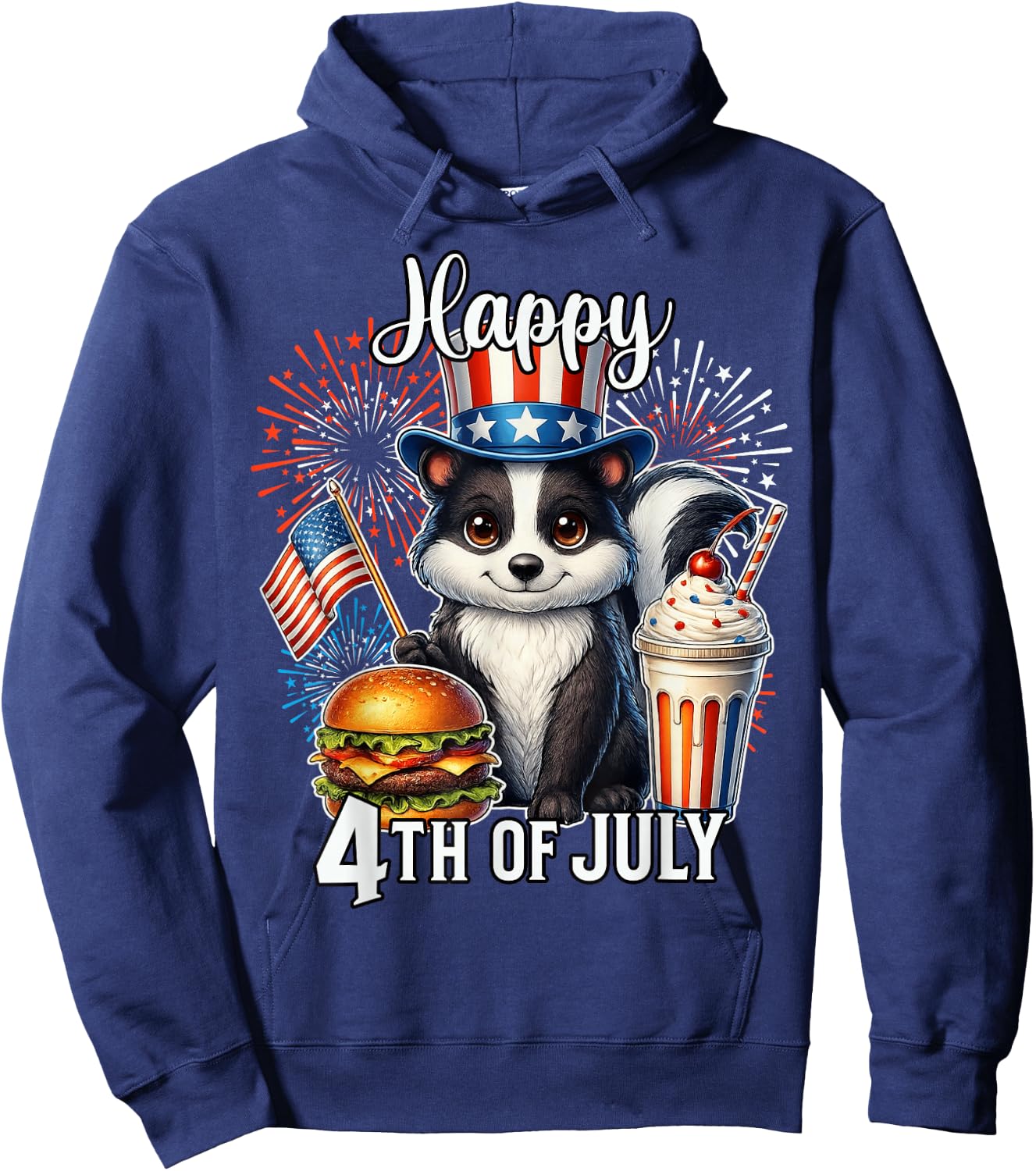 Skunk 250 Fourth of July Skunk Hoodie - Hoodie | Navy