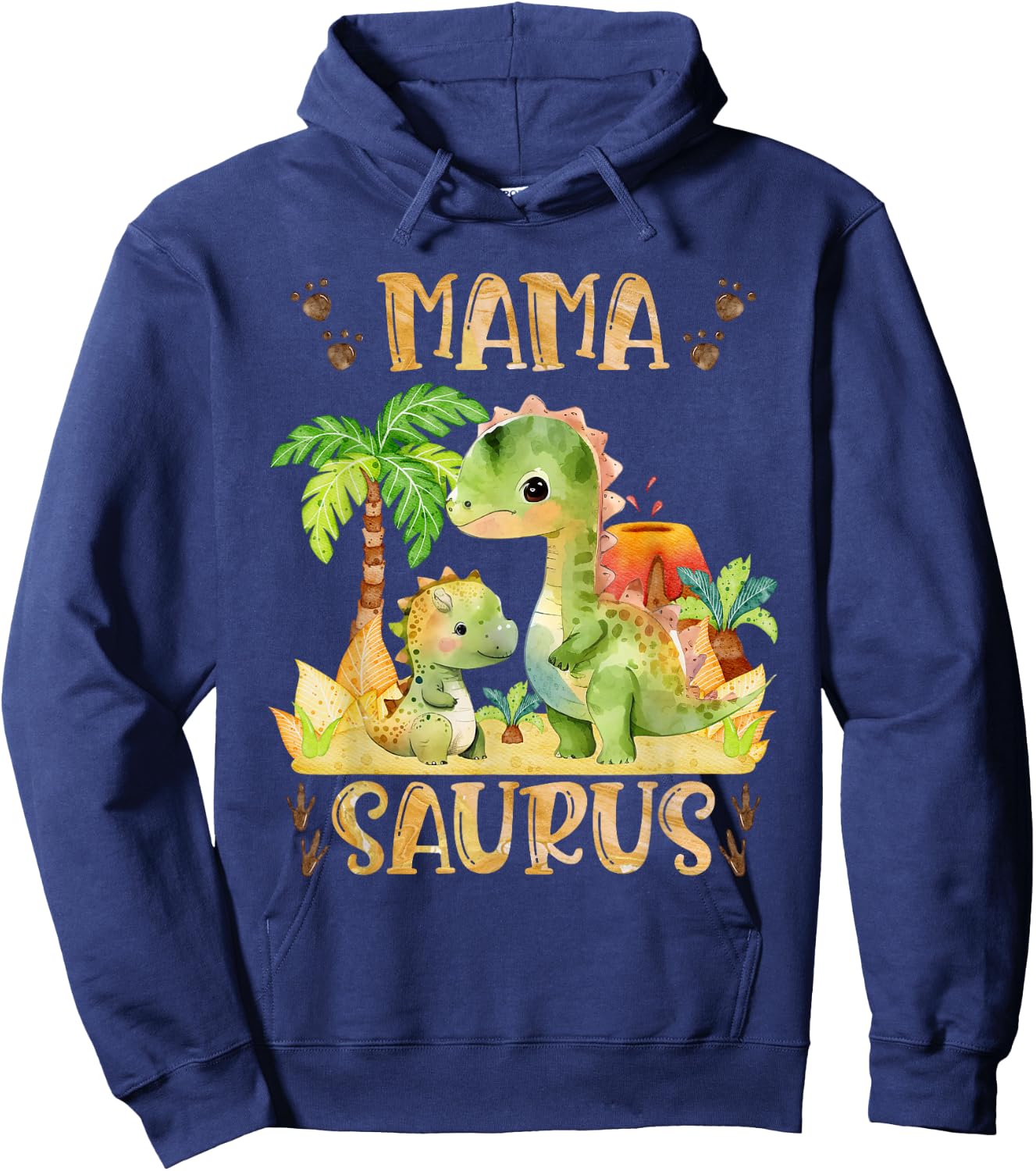 Mamasaurus Muttertag Mama Dinosaurier Mama Saurus Mütter Hoodie - Hoodie | Navy