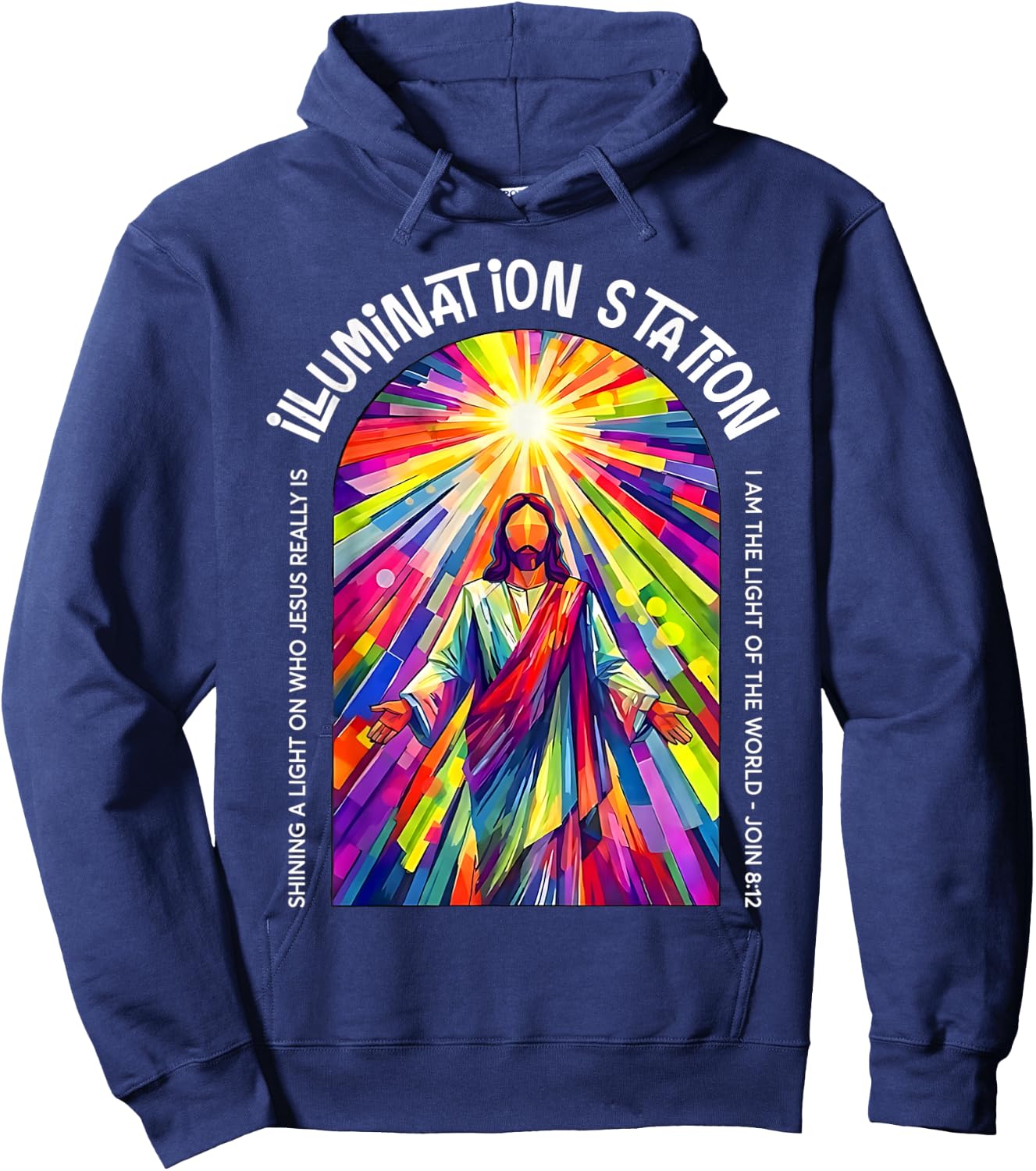 VBSCrew 2026 Illumination-Station Vacation Bible School Hoodie - Hoodie | Navy