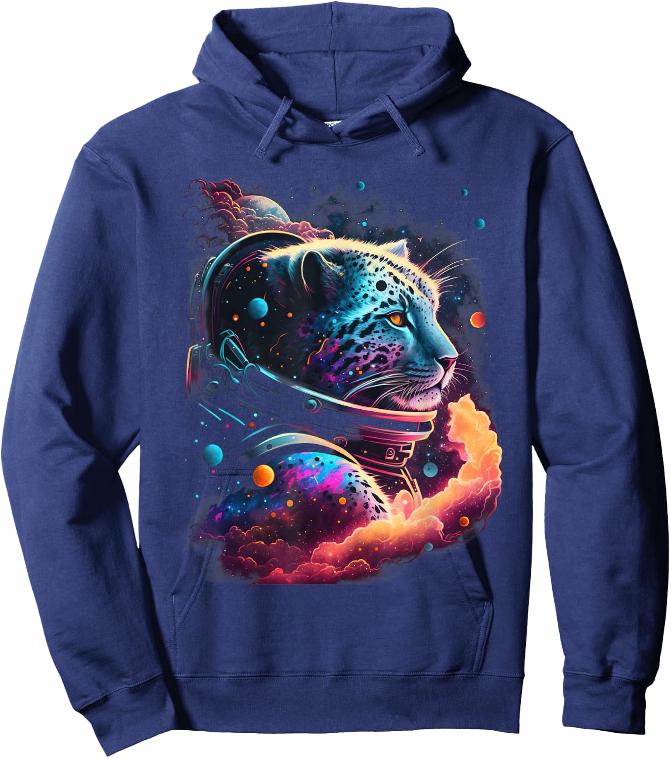 Astronaut Snow Leopard Space Galaxy Hoodie - Hoodie | Navy