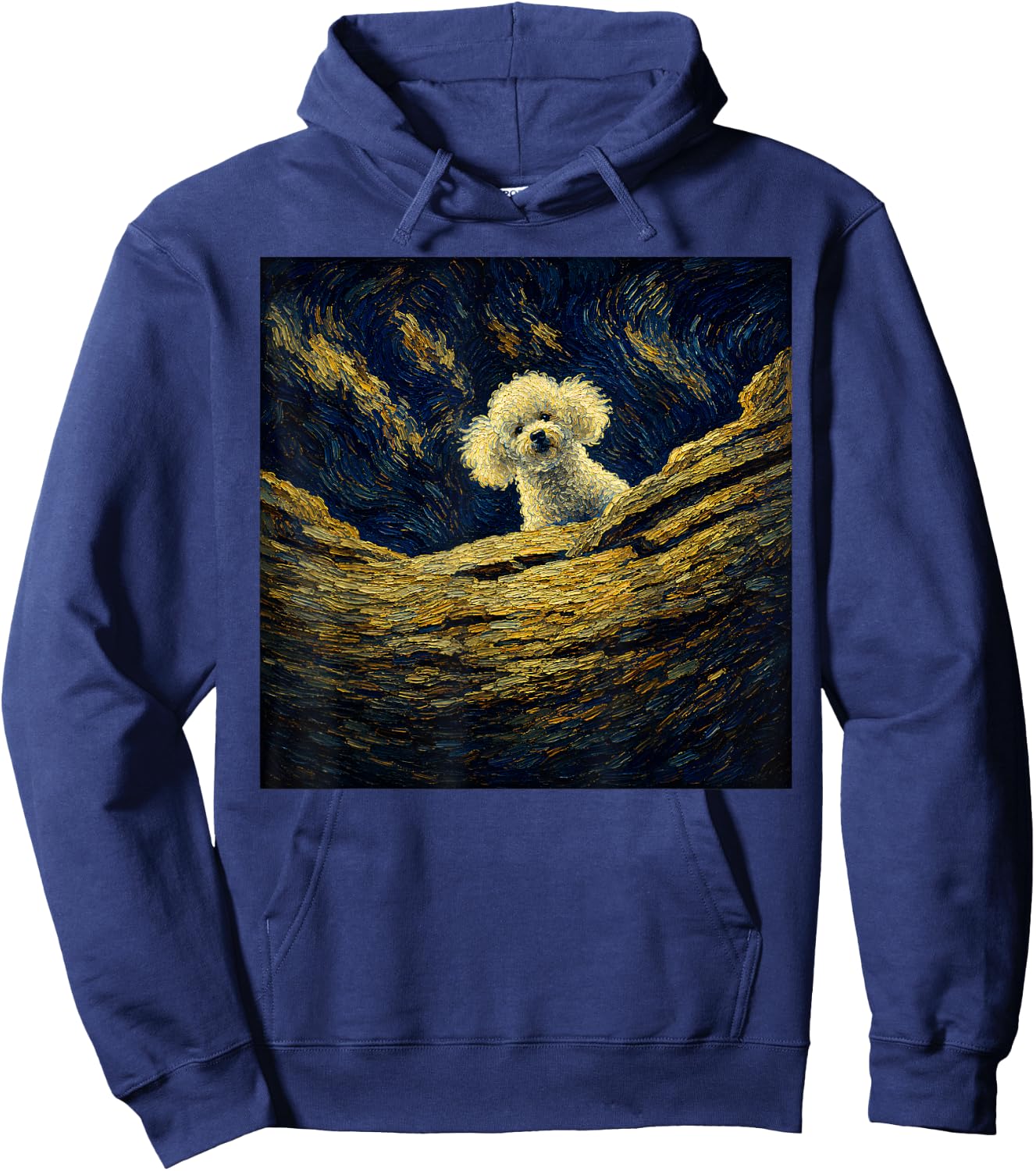 A Little Lamb in the Killer Silence Cute Serial Dog Hoodie - Hoodie | Navy