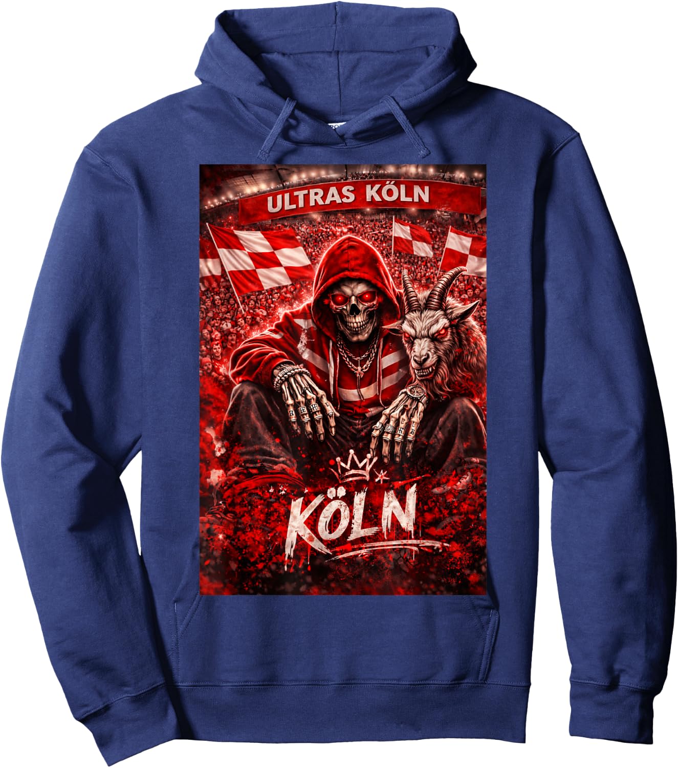 Köln Kölner Ultras Tradition Herren Südkurve Kölle Hoodie - Hoodie | Navy