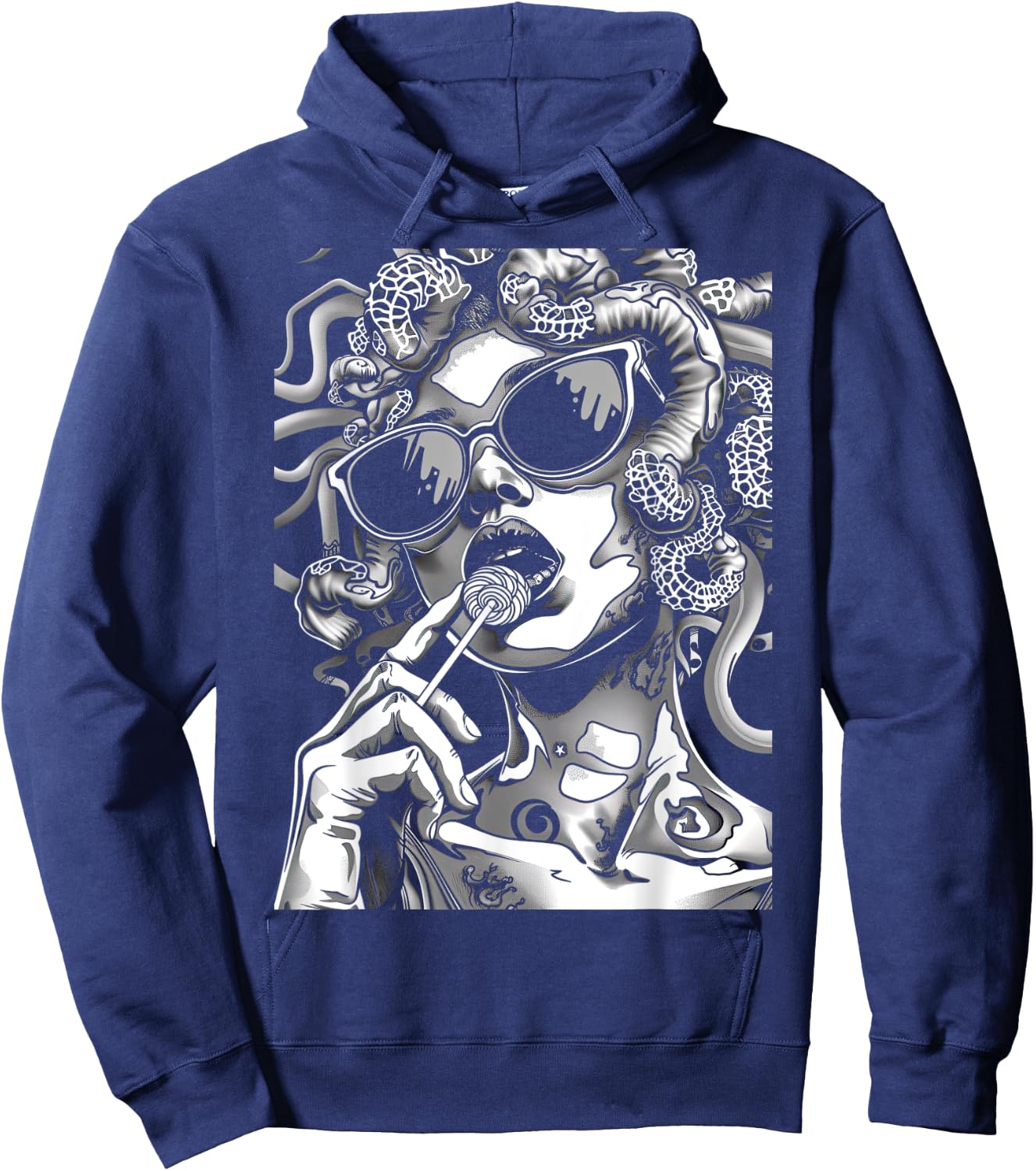 Medusa Gorgon Greek Mythology Hoodie - Hoodie | Navy