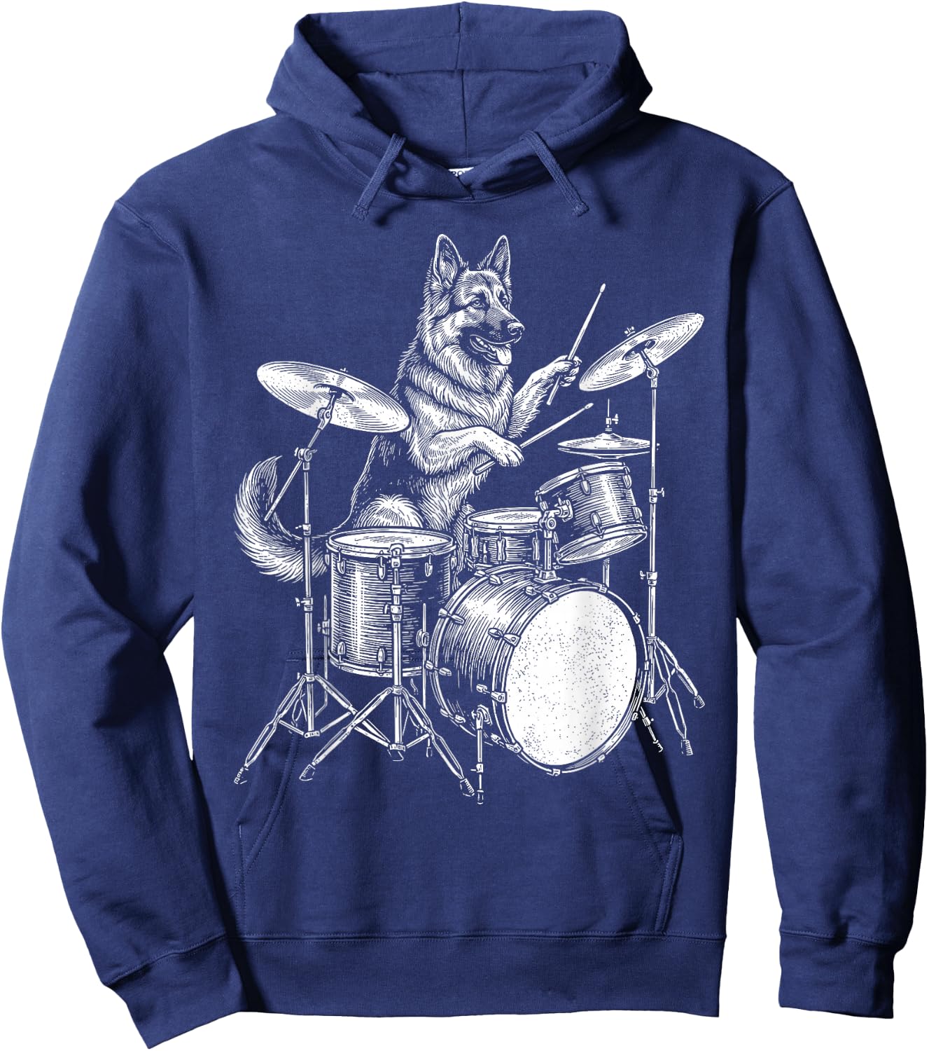 Cute German Shepherd Art Women German Shepherd Lover Hoodie - Hoodie | Navy