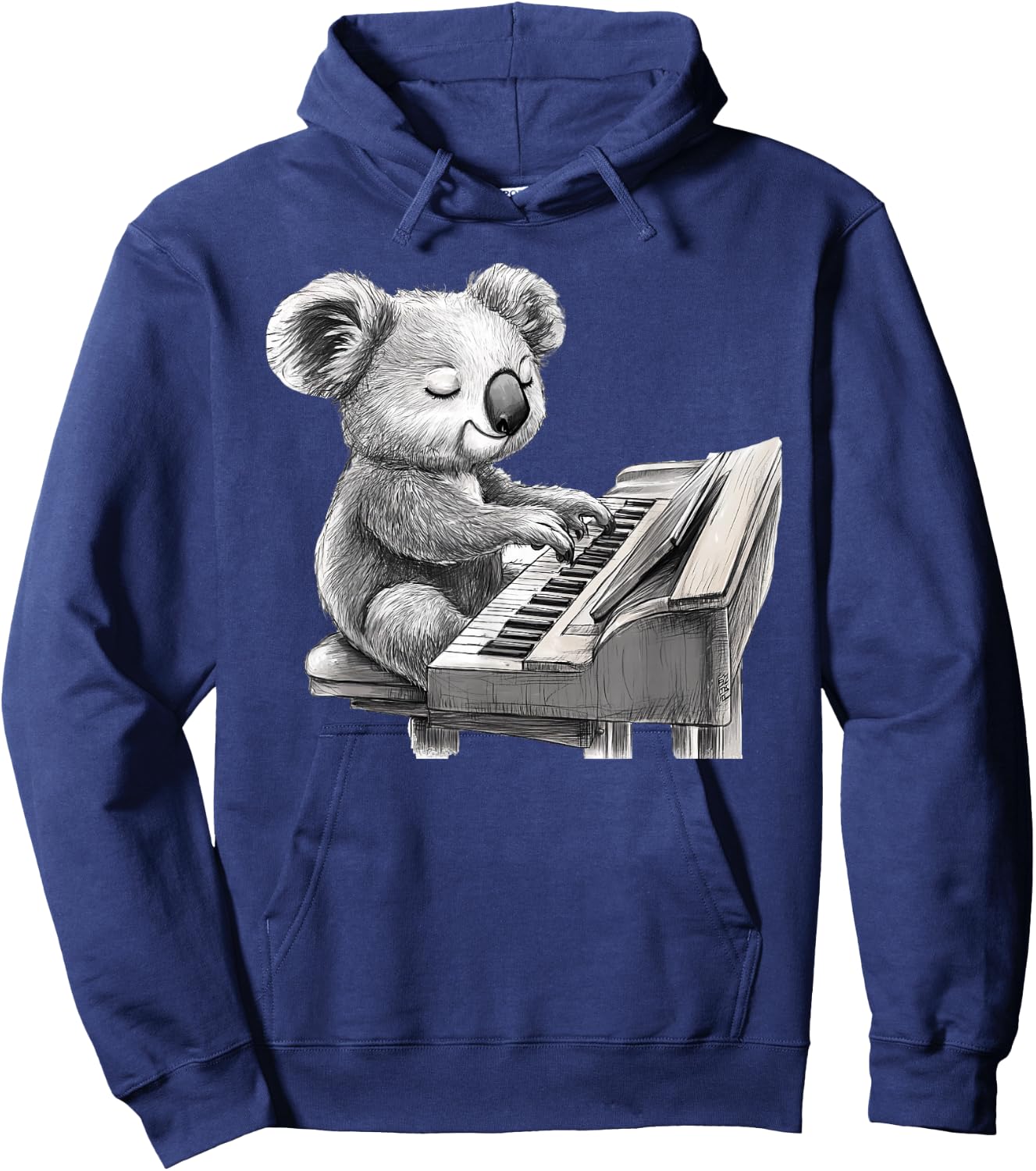 Cute Koala Bear Playing Piano Musician Music Hoodie - Hoodie | Navy