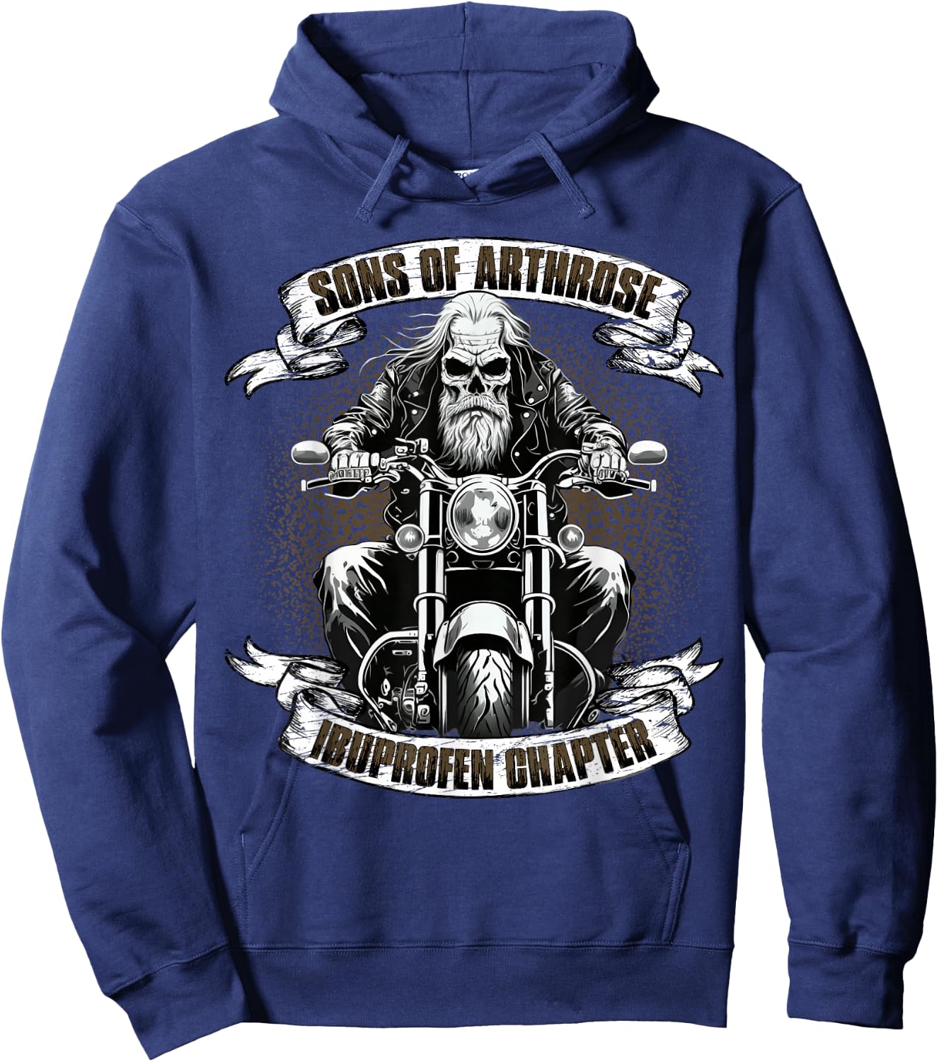 Sons of Arthrose - Ibuprofen Chapter Biker Motorradfahrer Hoodie - Hoodie | Navy