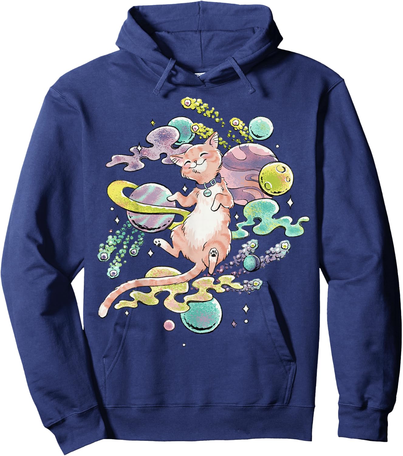 Marvel Captain Marvel Celestial Goose In Space Hoodie - Hoodie | Navy