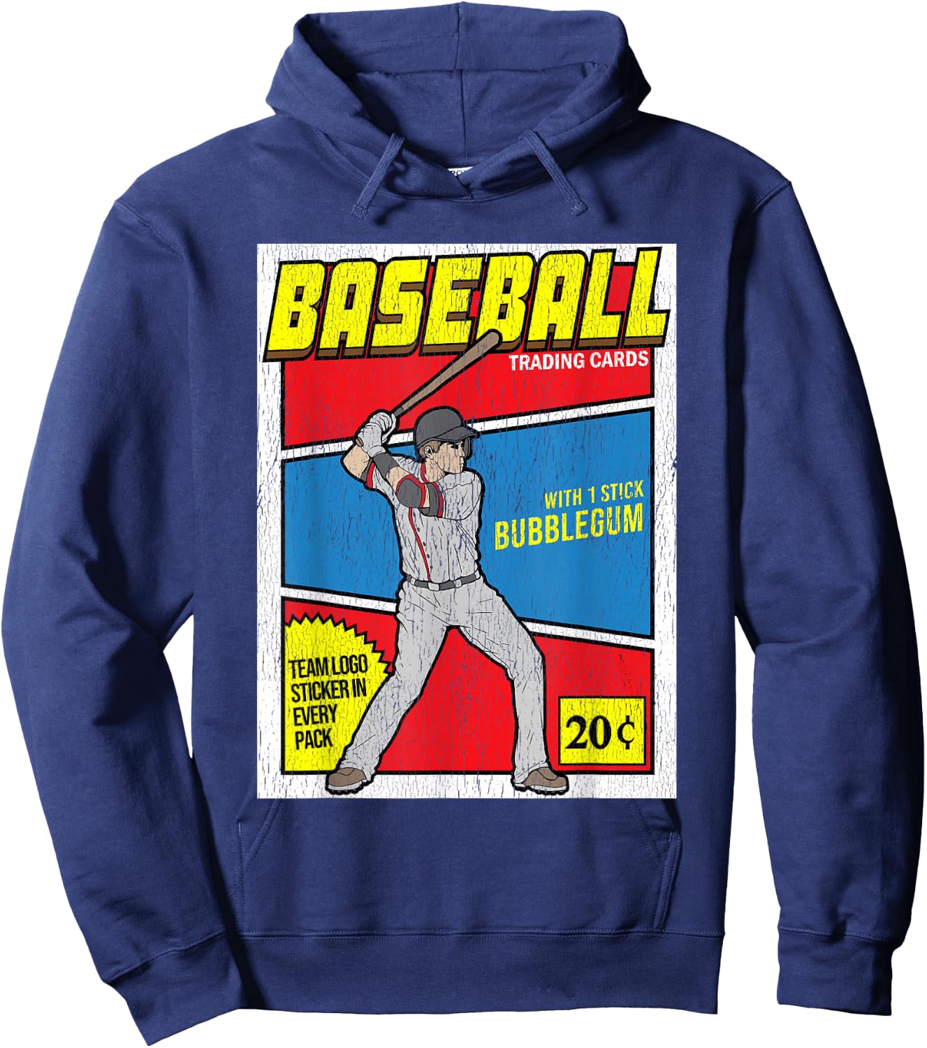 Baseball Collection Baseball Cards Hoodie - Hoodie | Navy