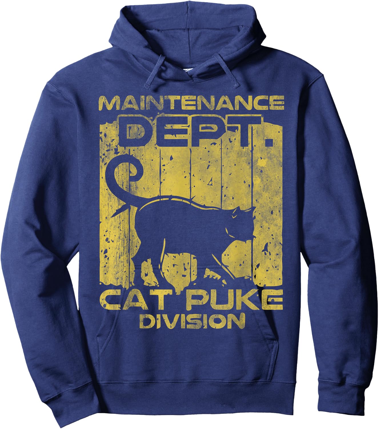 Maintenance Dept Cat Puke Division Women Hoodie - Hoodie | Navy