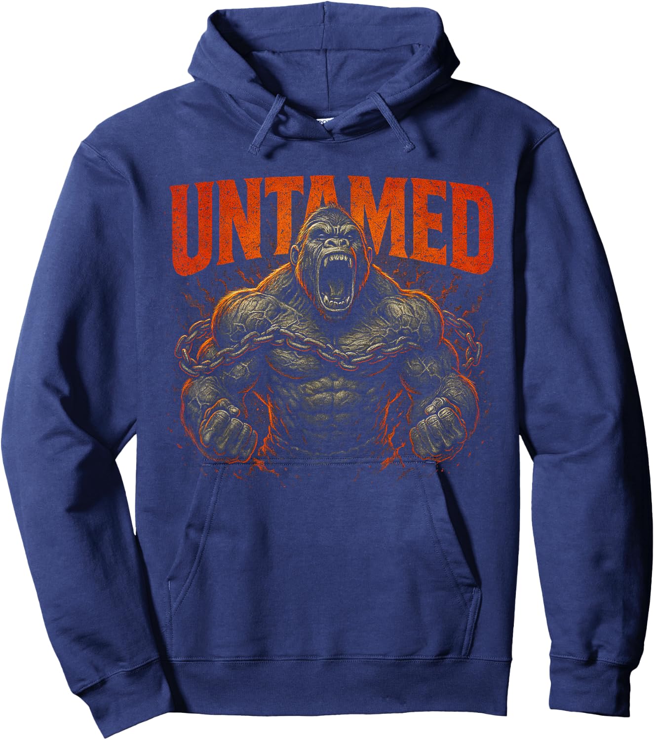 Gorilla Monkey Gym Wear Bodybuilding Fitness Workout Hoodie - Hoodie | Navy