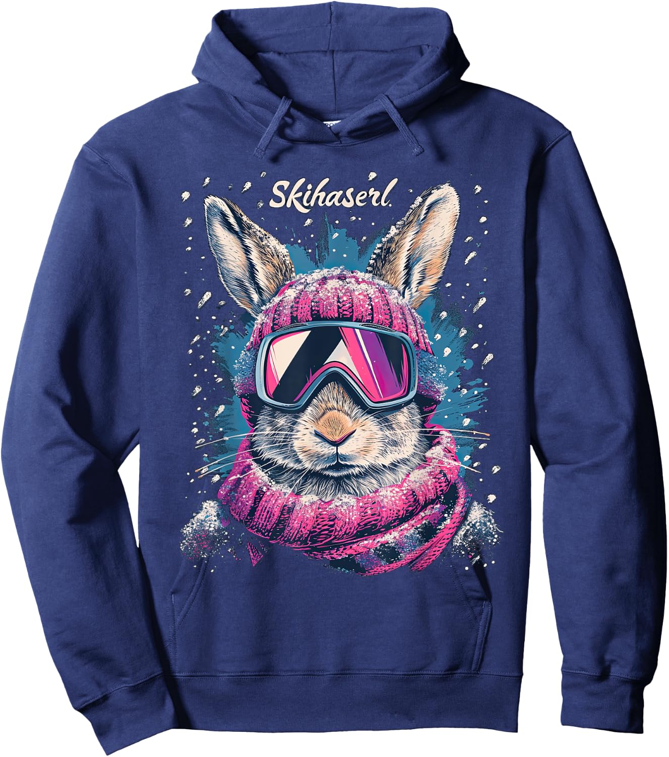 Skihaserl Apres Ski Haserl Skier Winter Women's , black Hoodie - Hoodie | Navy