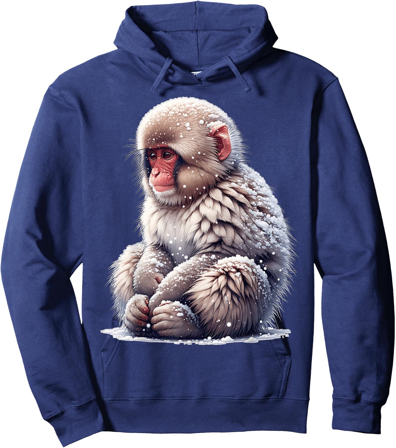 Snow Monkey Design Hoodie - Hoodie | Navy