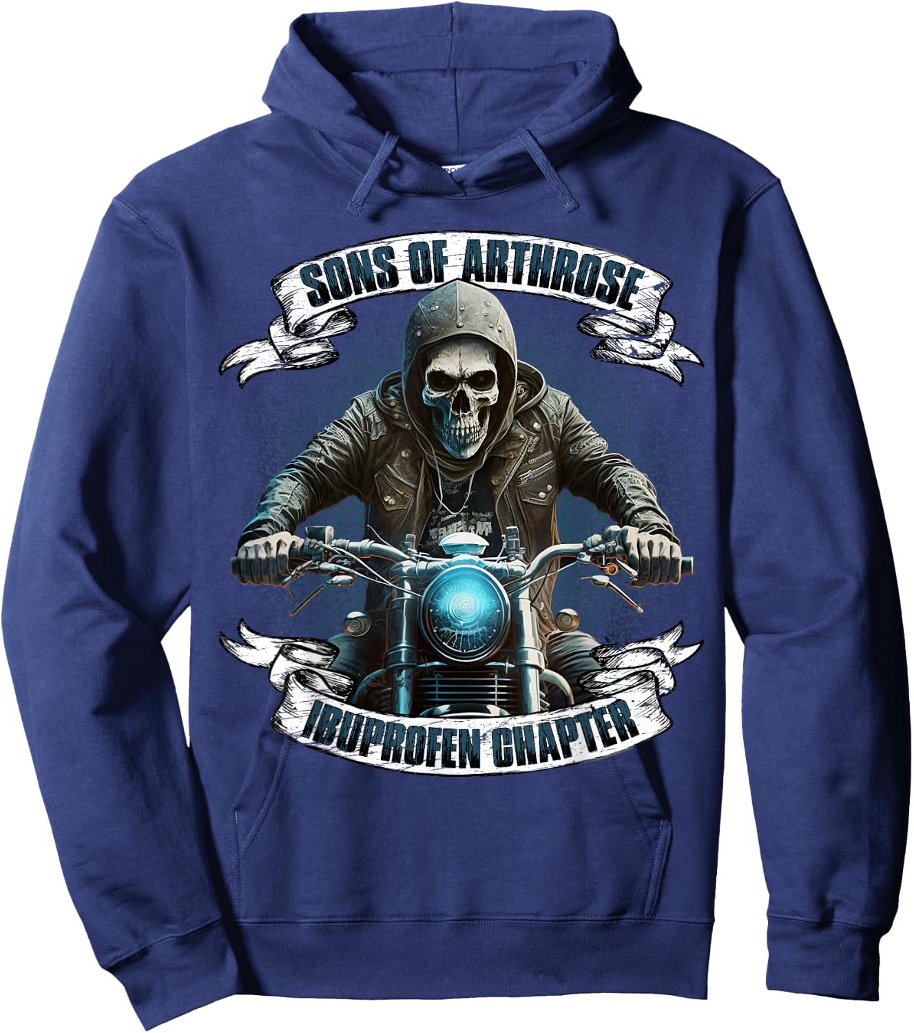 Sons of Arthrose - Ibuprofen Chapter Biker Motorradfahrer Hoodie - Hoodie | Navy