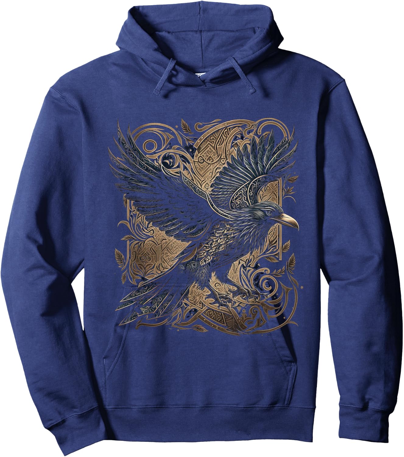 Odin's Raven Viking Valhalla Viking Mythology Hoodie - Hoodie | Navy