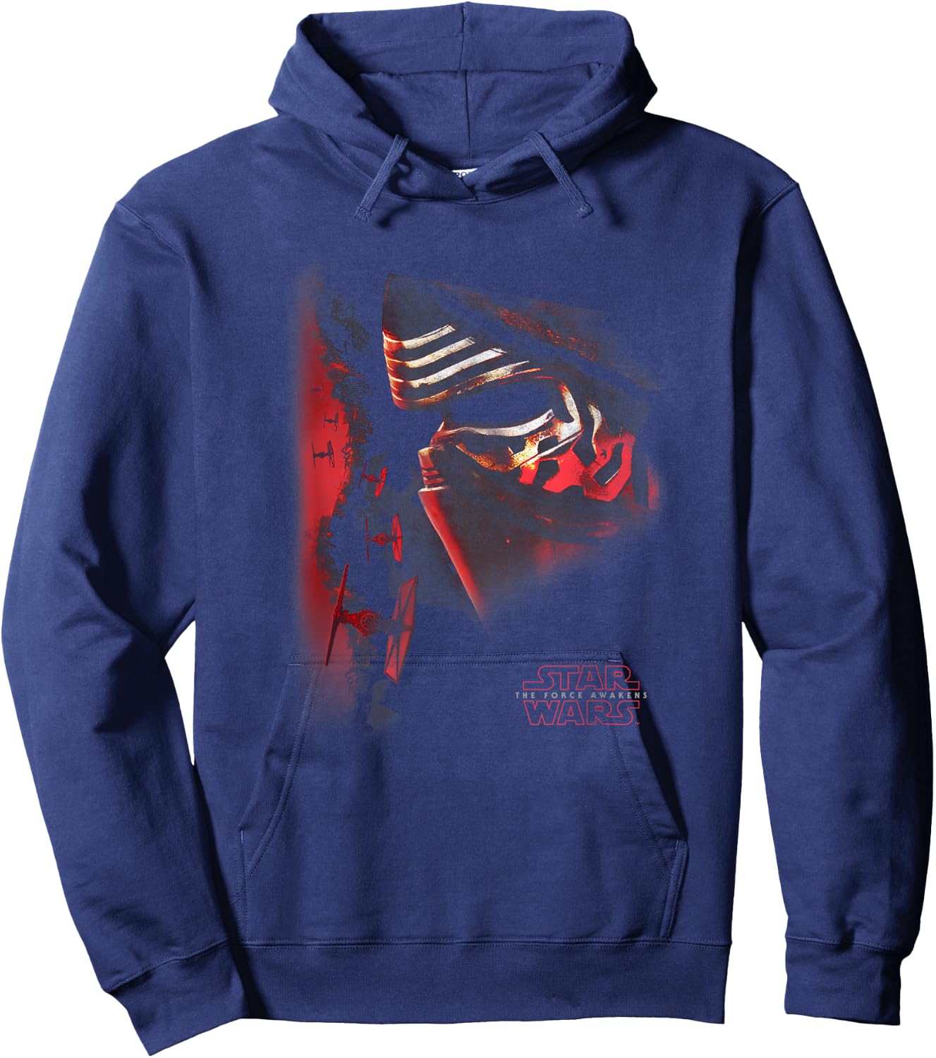 Star Wars The Force Awakens Kylo Ren Epic Big Face Portrait Hoodie - Hoodie | Navy
