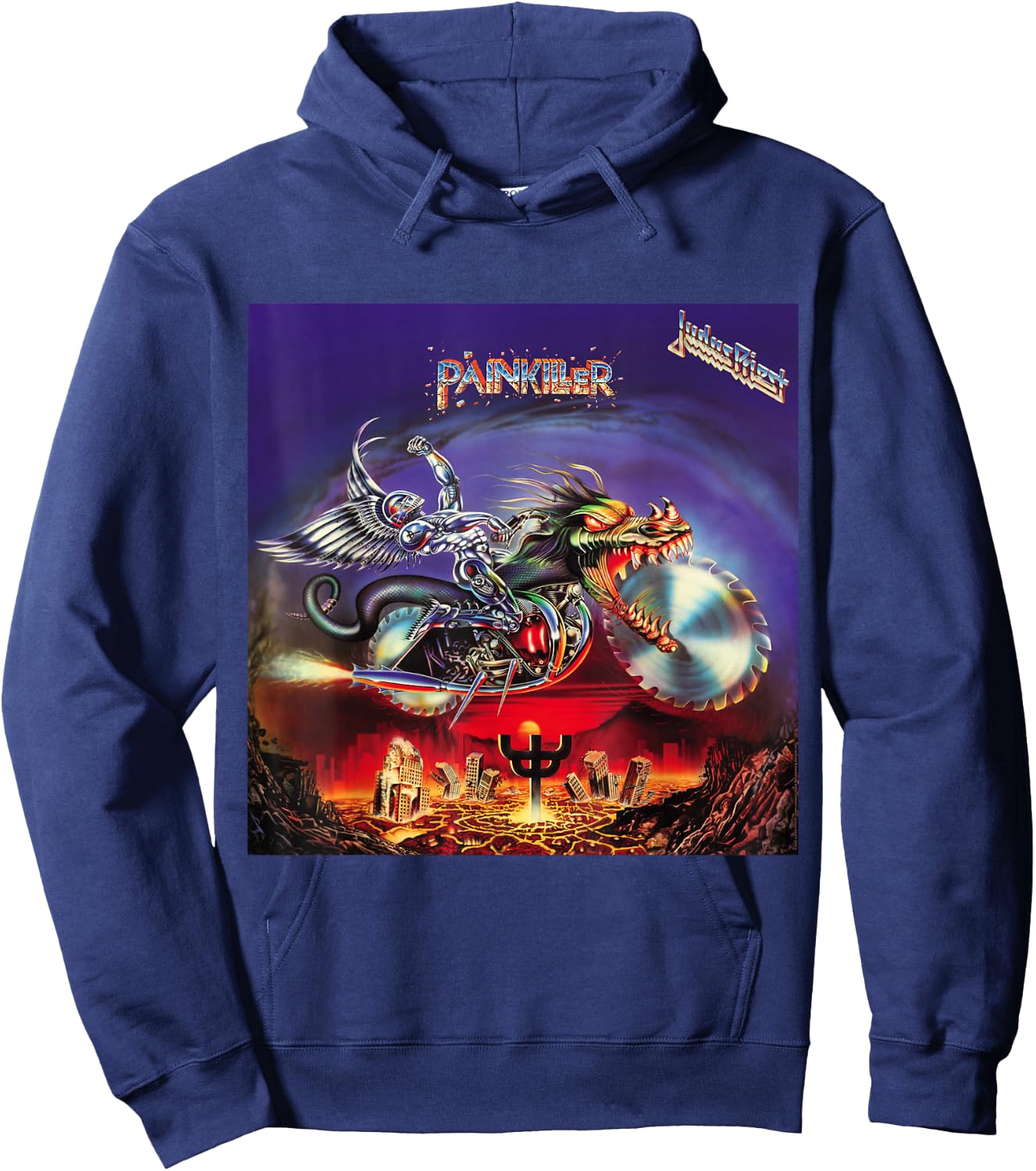 Judas Priest Pain Killer Hoodie - Hoodie | Navy