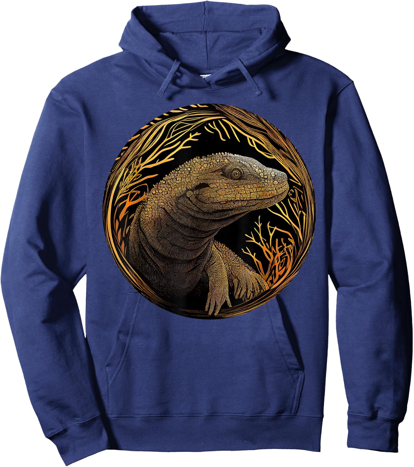Comodo Dragon Animal Lover Wildlife Comodo Dragons Hoodie - Hoodie | Navy