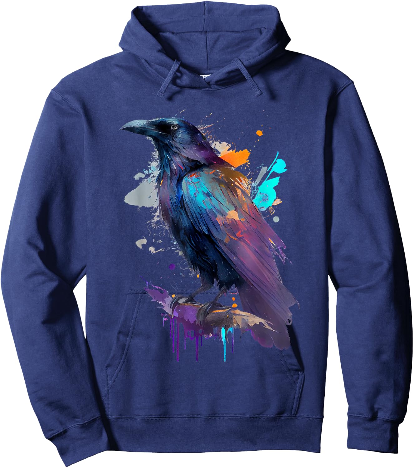 Raven colorful Hoodie - Hoodie | Navy