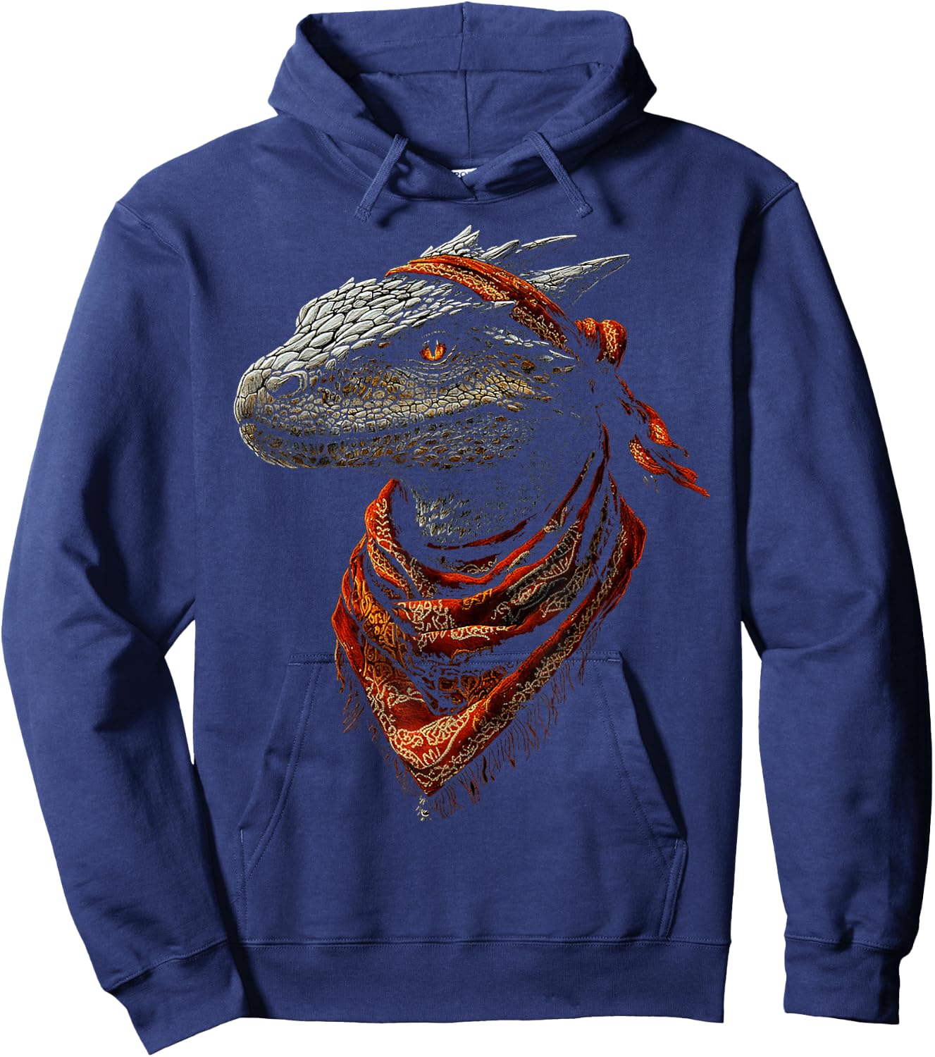 African Dragon Motif Mythical Illustration African Dragon Hoodie - Hoodie | Navy