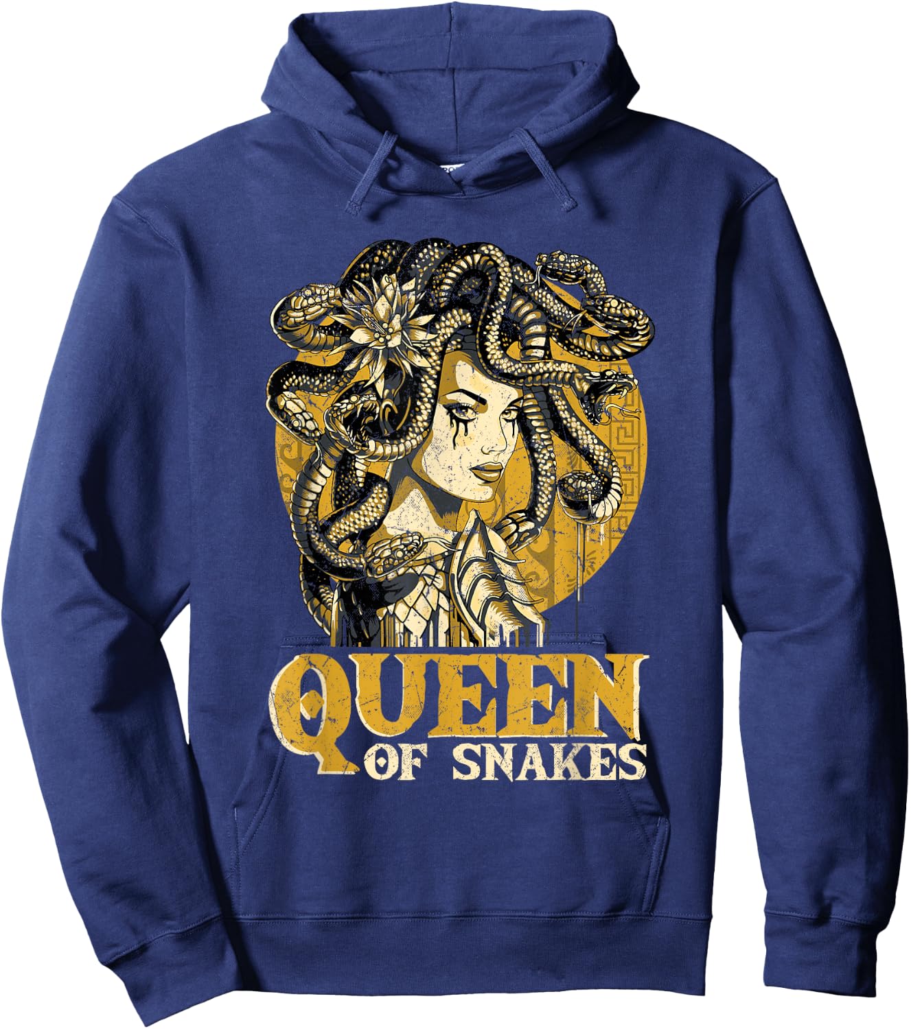 Medusa Queen Of Snakes Medusa Costume Hoodie - Hoodie | Navy