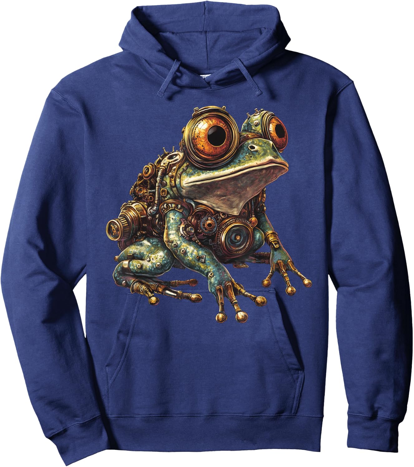 Steampunk Frog Art Hoodie - Hoodie | Navy