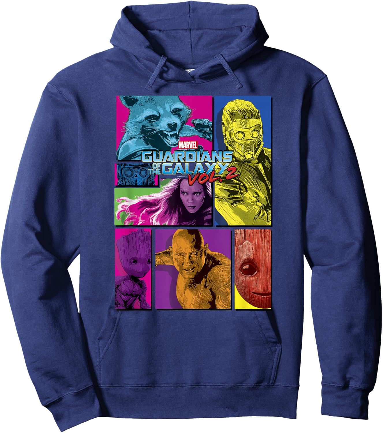 Marvel Guardians of the Galaxy Vol. 2 Group Panels Hoodie - Hoodie | Navy