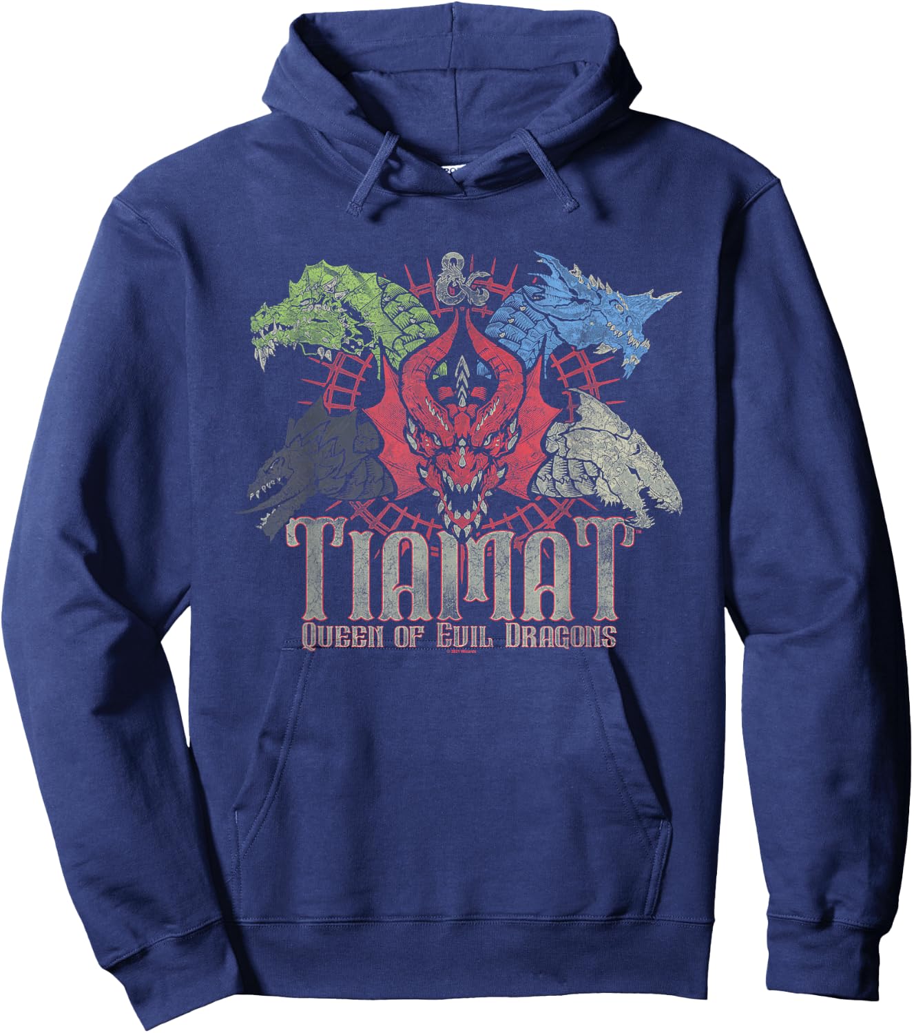 Dungeons & Dragons Queen of Evil Tiamat Hoodie - Hoodie | Navy