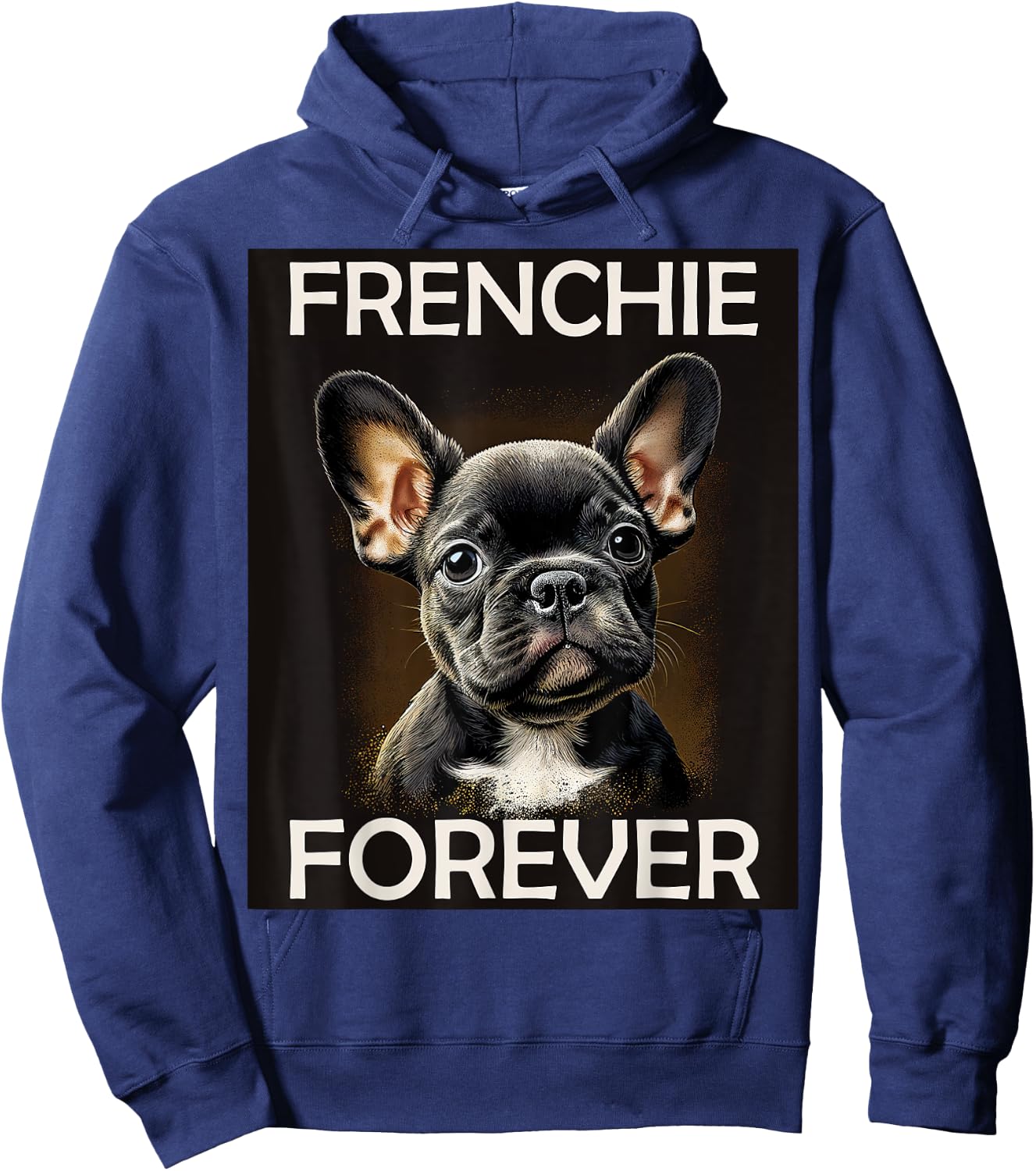 FRENCHIE FOREVER French Bulldog gifts , Women, Kids Hoodie - Hoodie | Navy