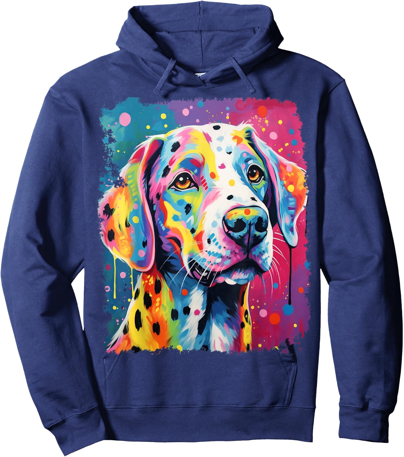 Pop Art Dog Dalmatian Hoodie - Hoodie | Navy