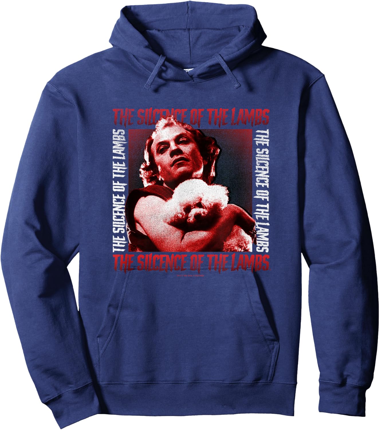 The Silence of The Lambs Buffalo Bill Vintage Portrait Hoodie - Hoodie | Navy