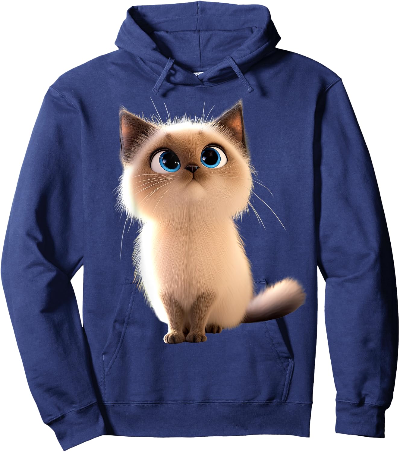 Burma Sacred Cat Burmese Cat Sweet Burma Cats , Black, S Hoodie - Hoodie | Navy