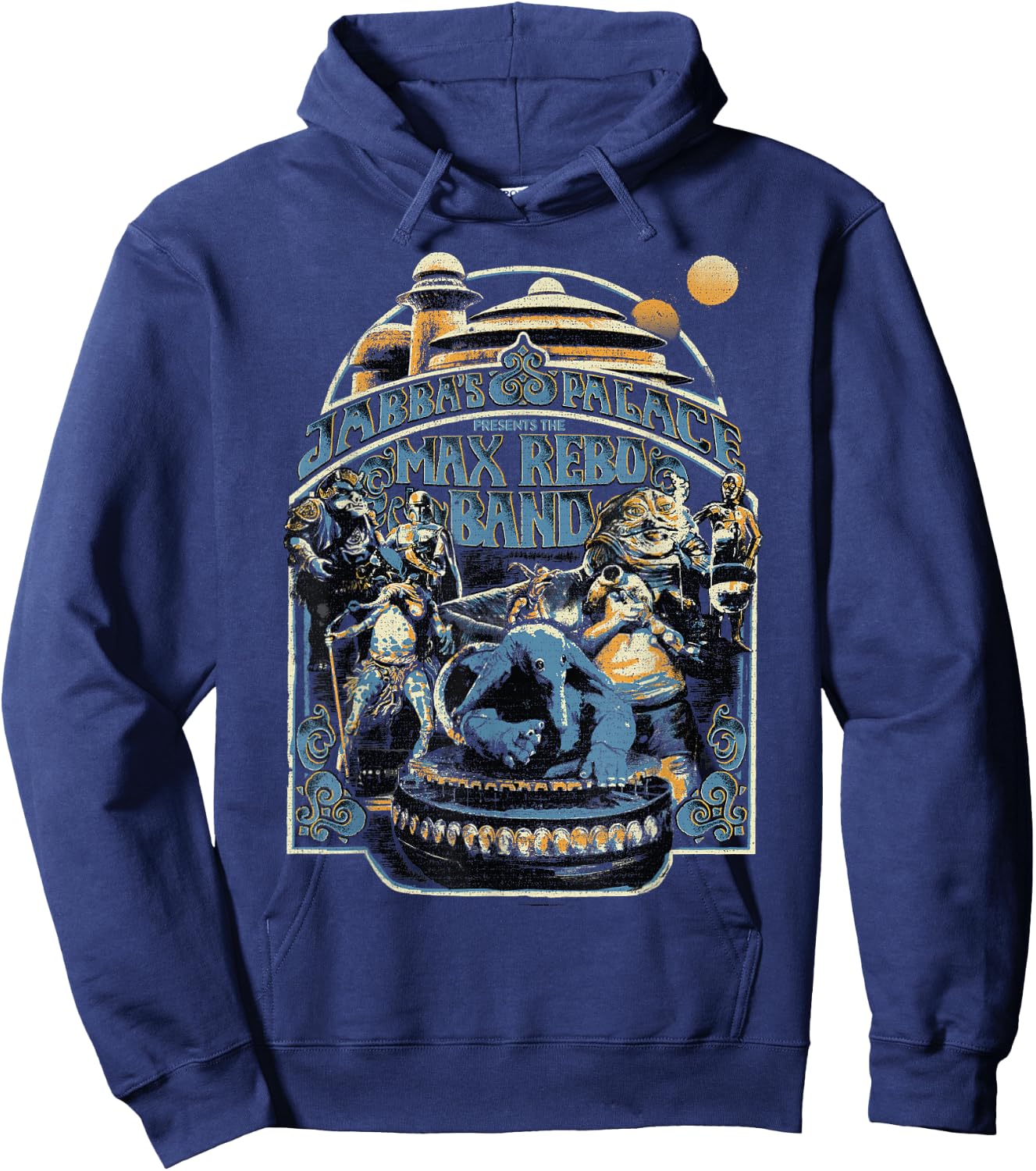 Star Wars Vintage Jabba's Palace Poster Hoodie - Hoodie | Navy