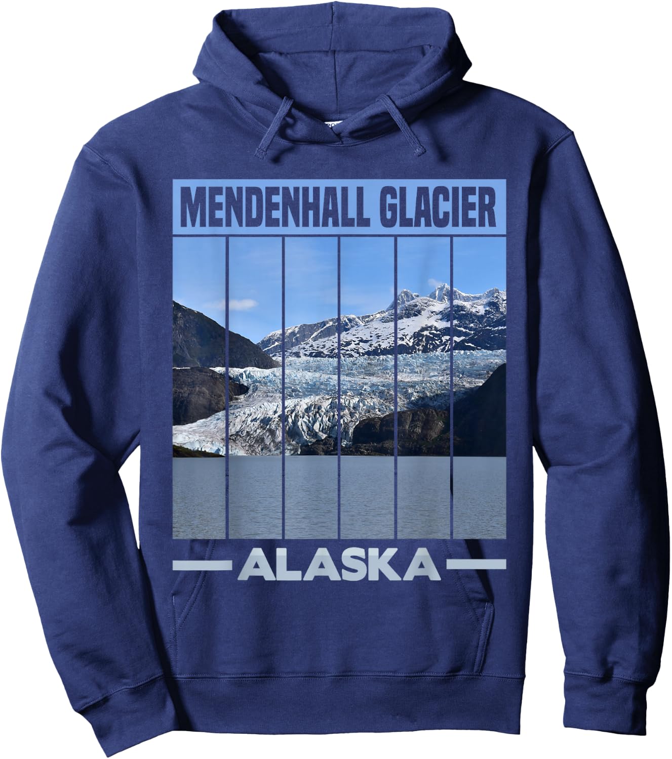 Mendenhall Glacier Alaska Hoodie - Hoodie | Navy