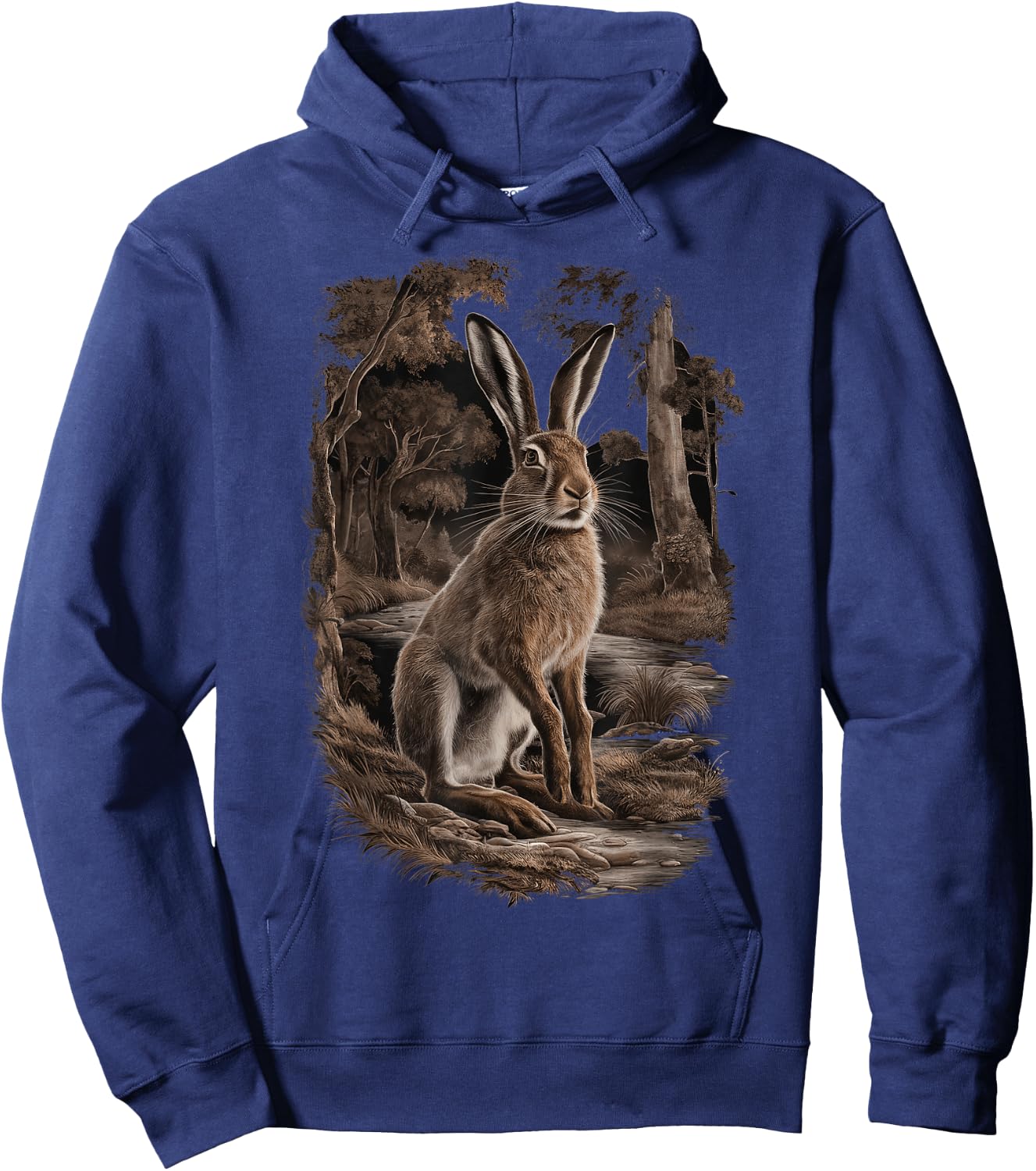 Hare Hunting Gift and Clothing for Hunters , Black, S Hoodie - Hoodie | Navy